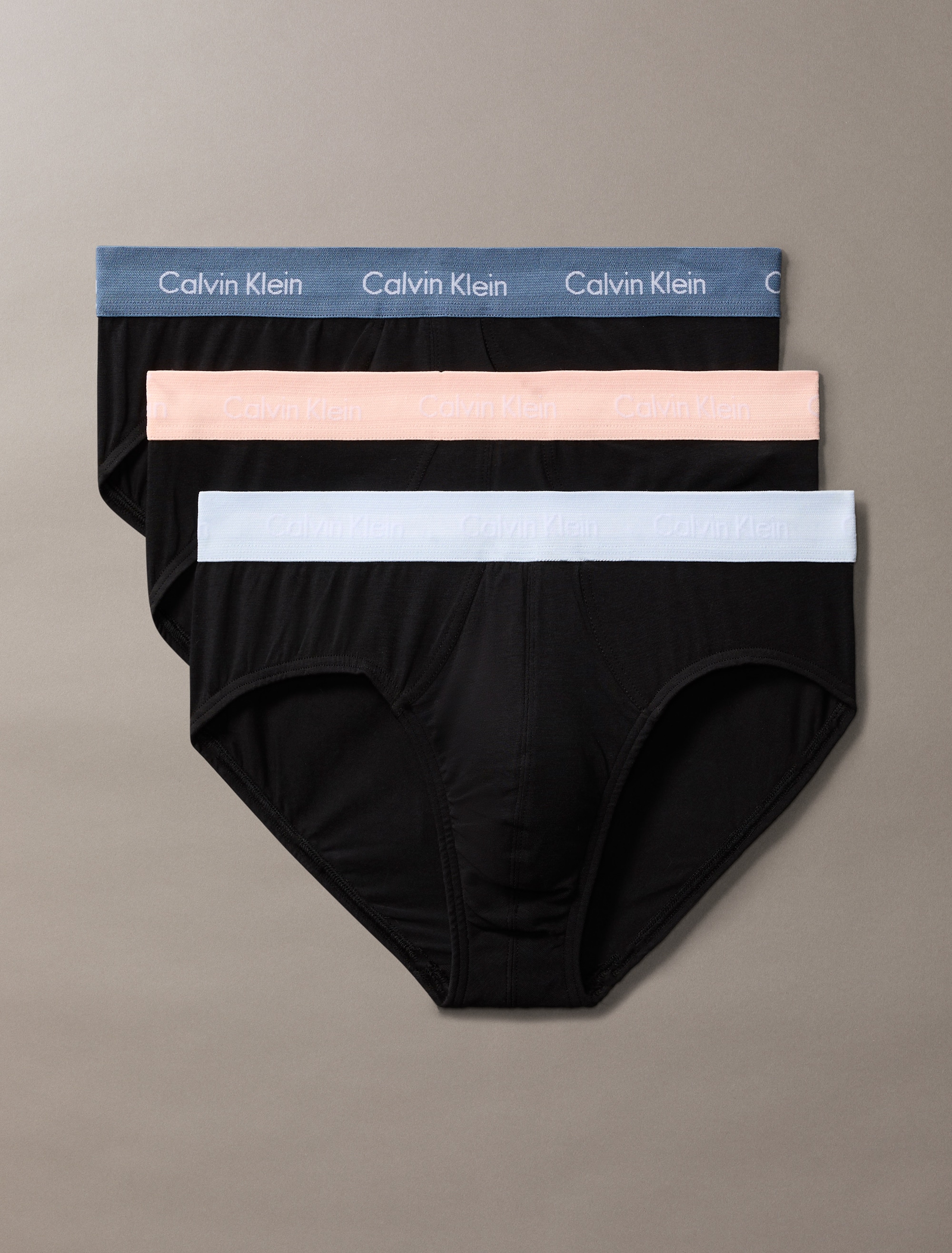 Calvin Klein Underwear Hipster »CK HIP BRIEF 3PK« 3 cuis avec ceinture tissée colorée