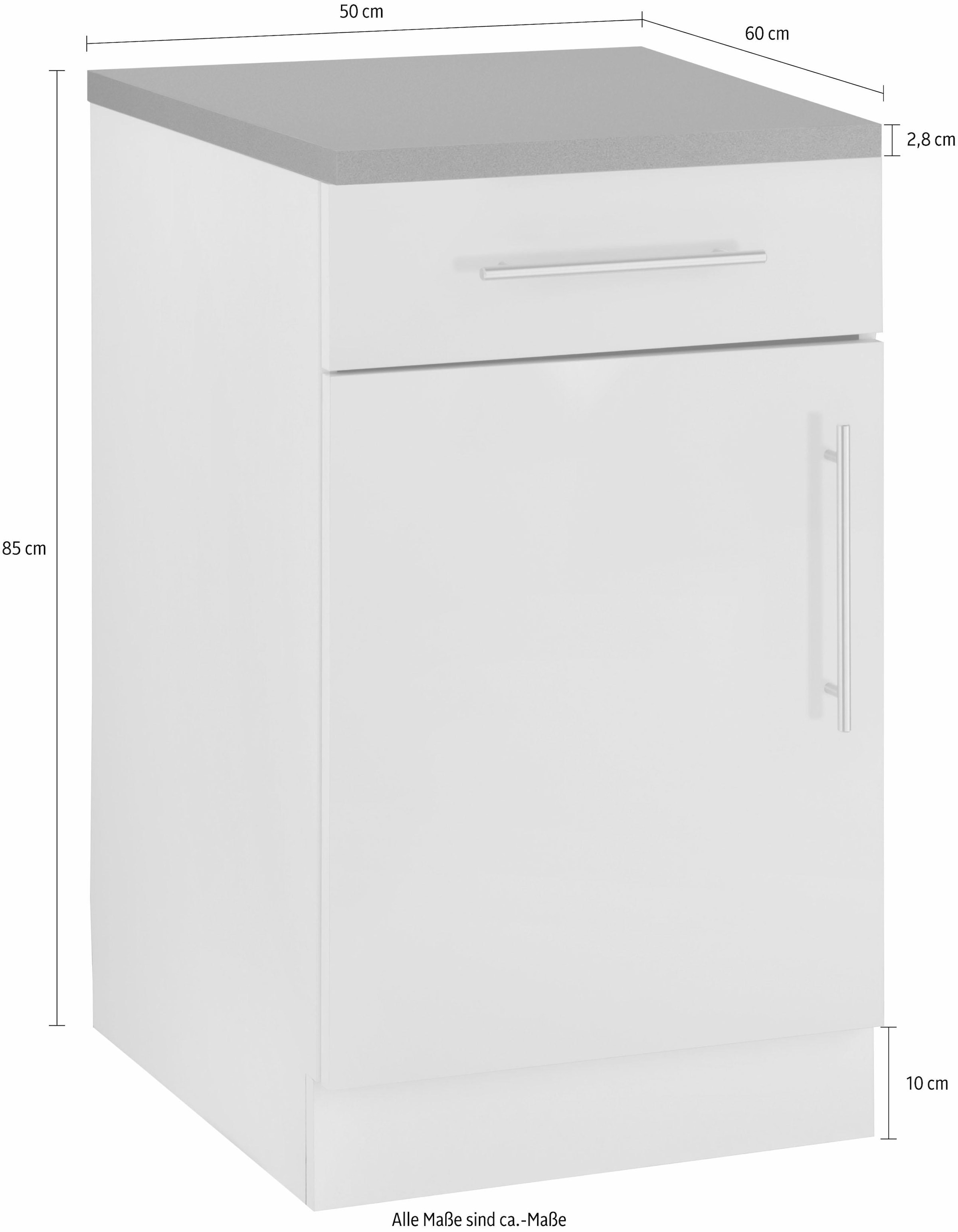 wiho Küchen Armoire basse »Cali« 50 cm de large