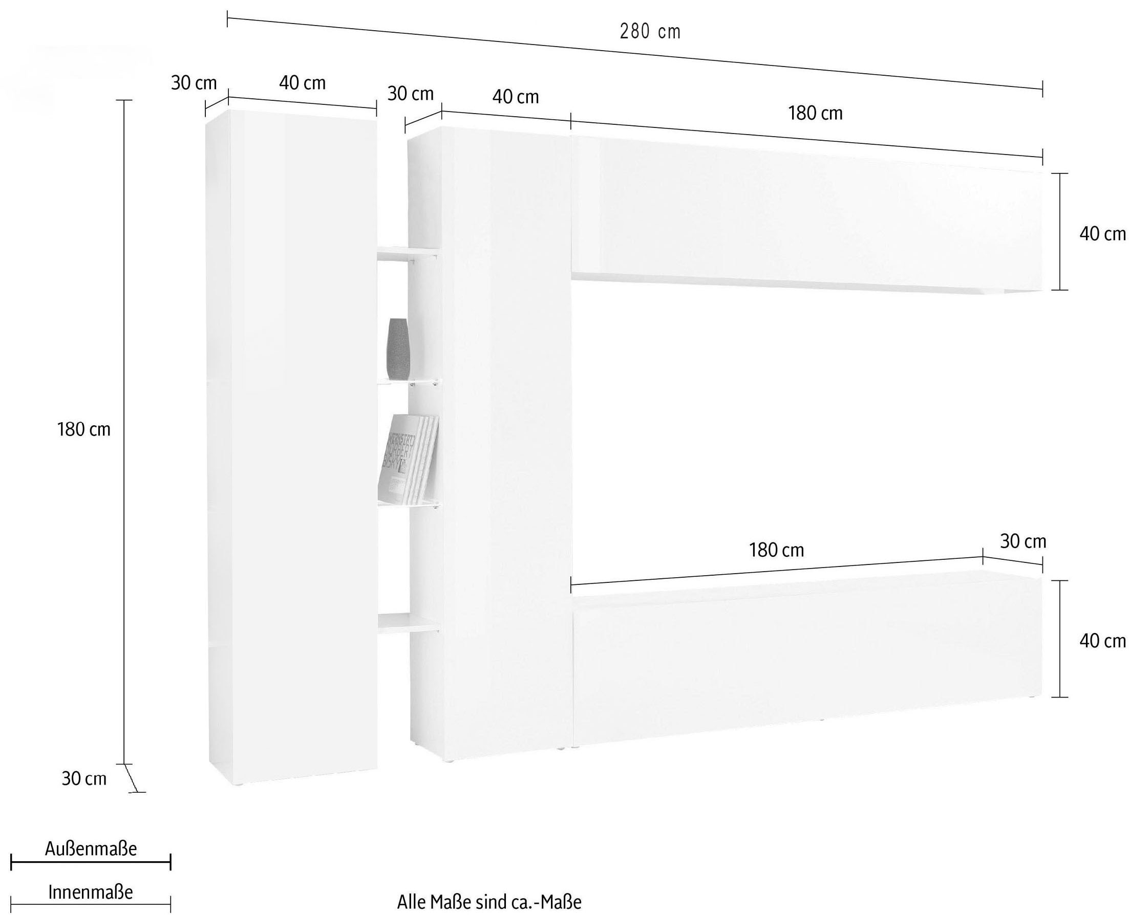 Home affaire Meuble mural »Maruska« 1 cuis tlg.