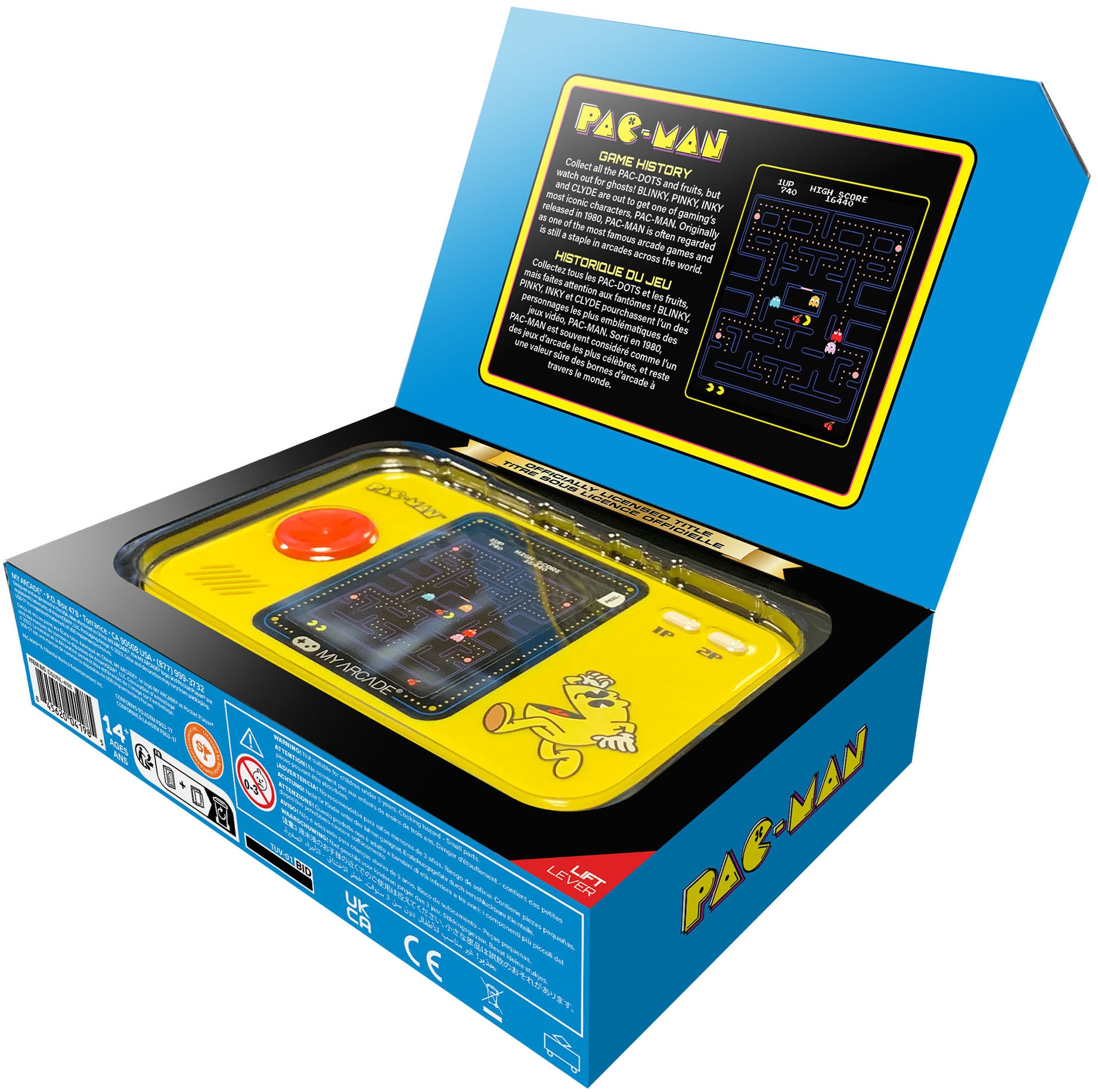 MYARCADE Console rétro »PAC-MAN Pocket Player Pro«