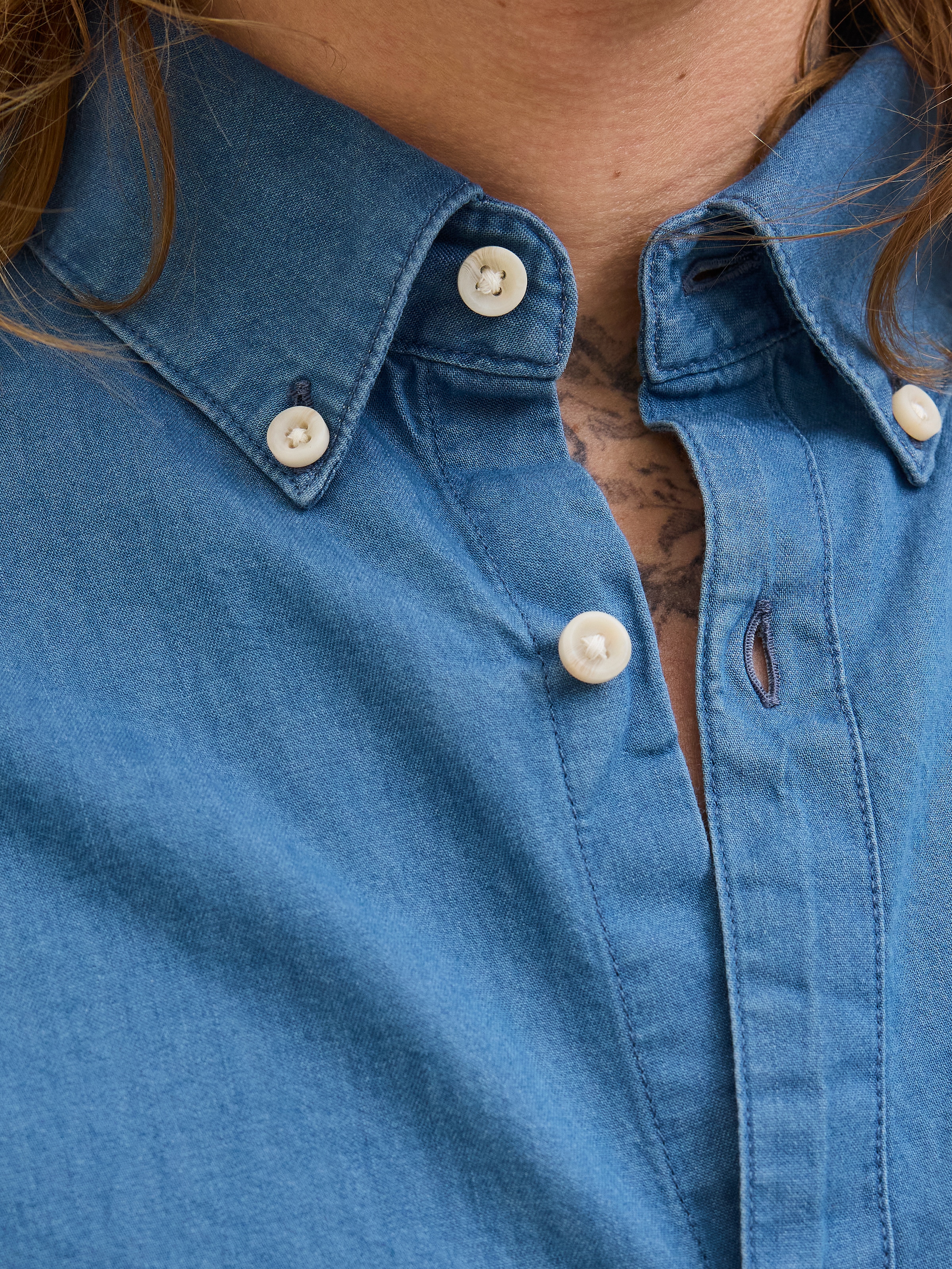 Jack & Jones Langarmhemd »JJEPERFECT DENIM SHIRT LS NOOS«