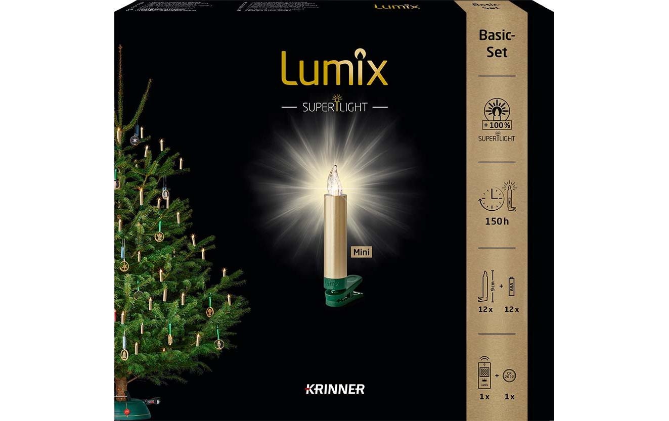 lumix LED-Christbaumkerzen »Lumix LED SuperLight Mini 12er-Starter Set« 12 Stk.-flammig