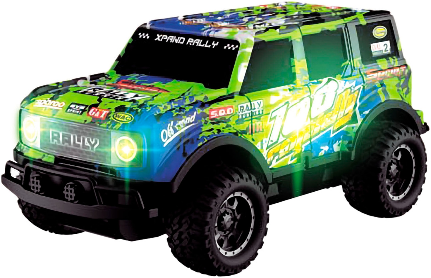 Dickie Toys RC-Auto »RC Glow Rally Truck« mit Licht und Gummireifen