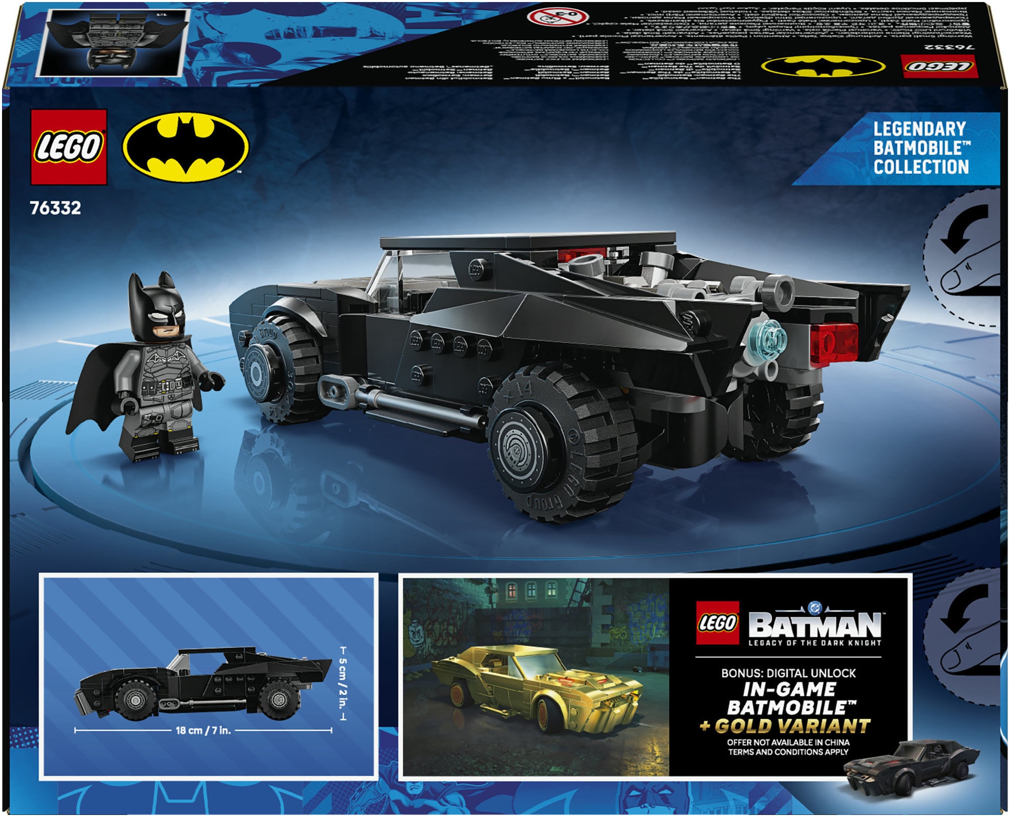LEGO® Pions de construction »The Batman: Batmobil (76332), LEGO Super Heroes«