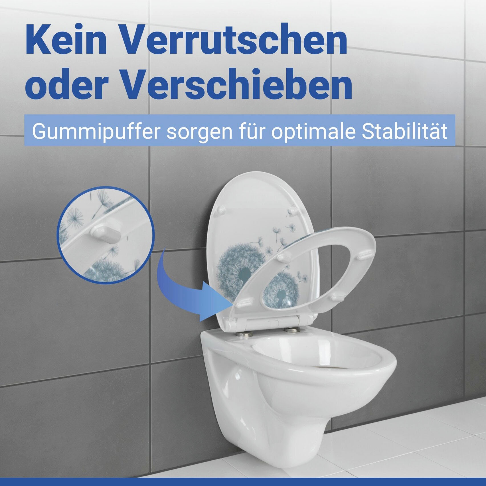 WENKO Siège de WC »Astera« duroplast, avec fermeture amortie