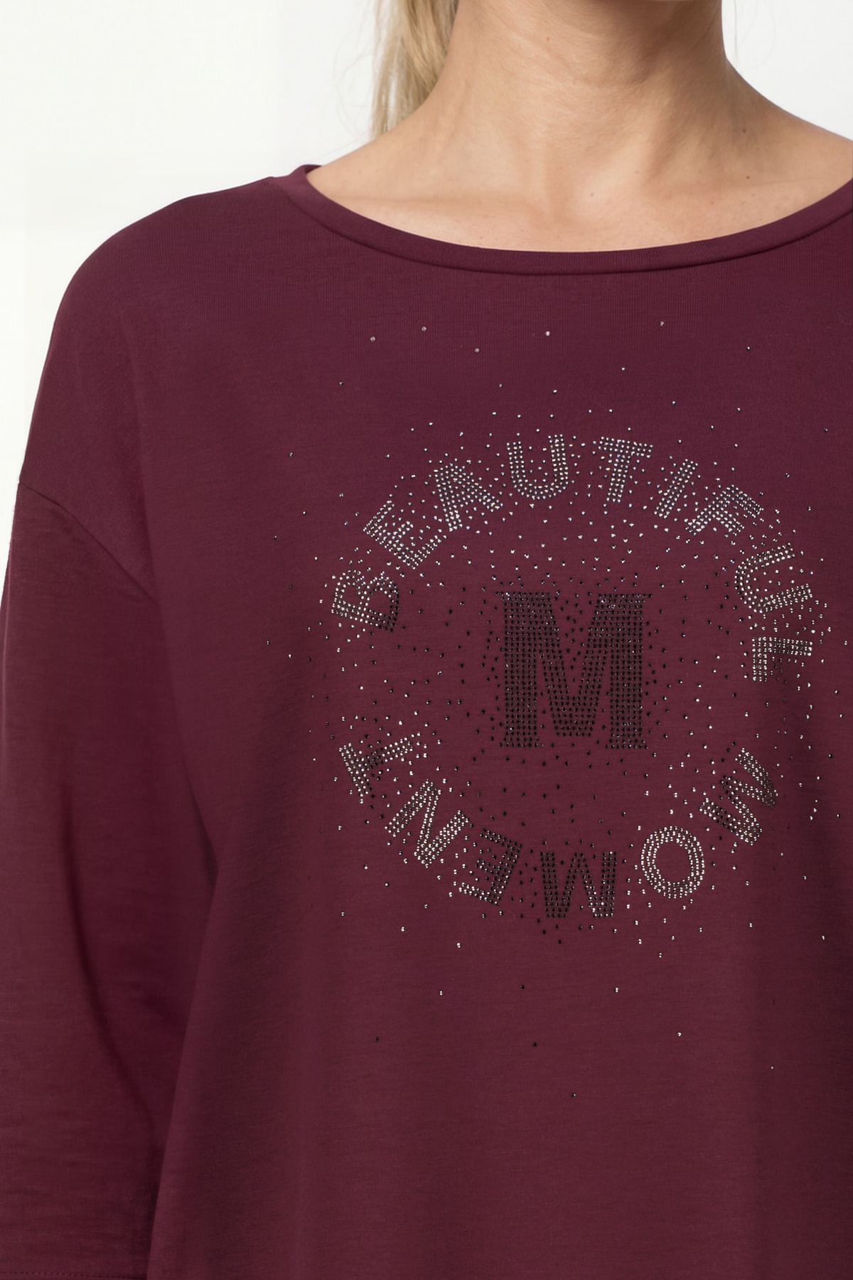 Monari Sweatshirt »Sweatshirt Schmuck«, Regular fit mit Rundhalsausschnitt
