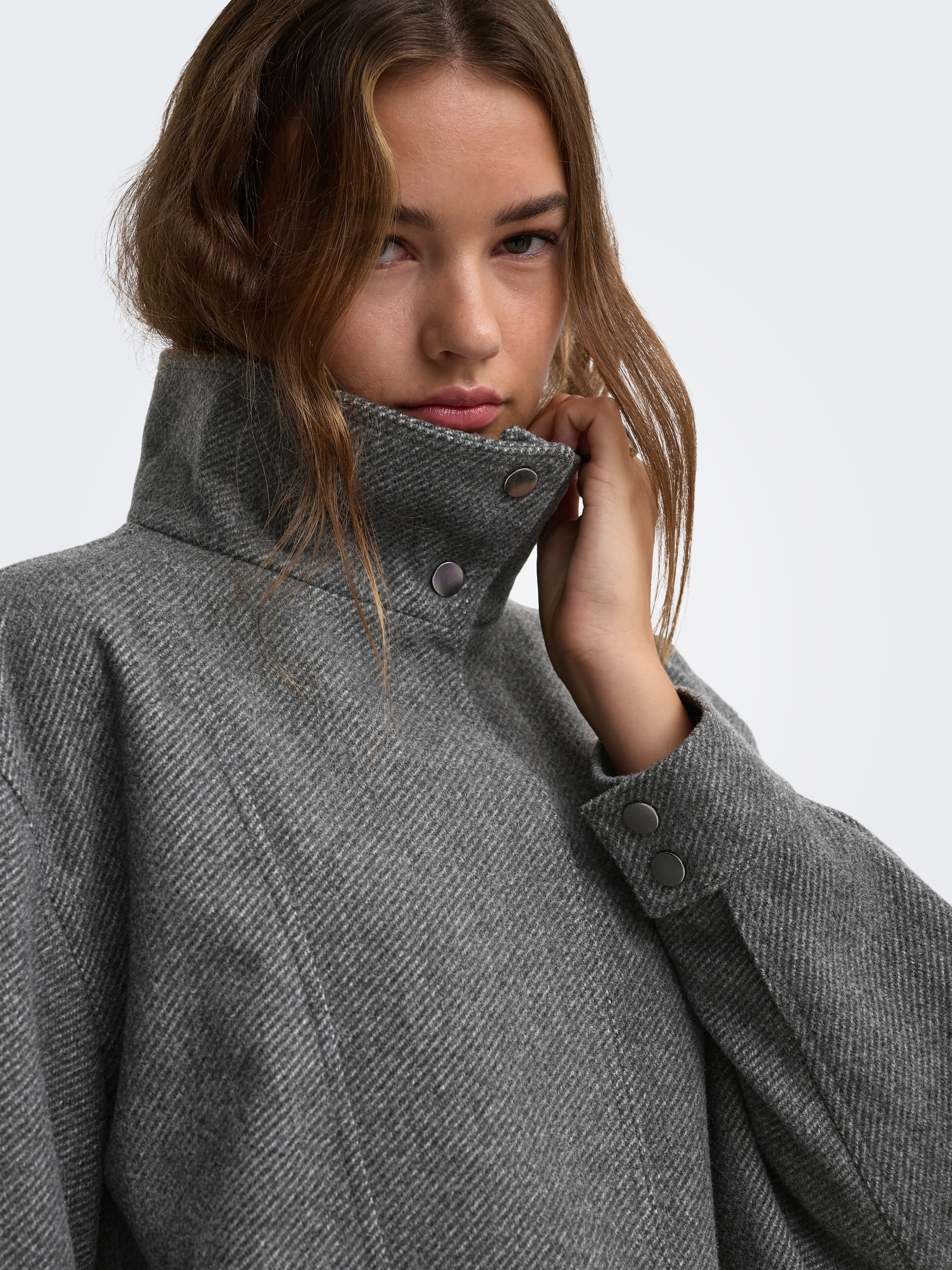 ONLY Veste courte »ONLASTA HIGH COLLAR BOMBER JACKET OTW« Kunstfaser