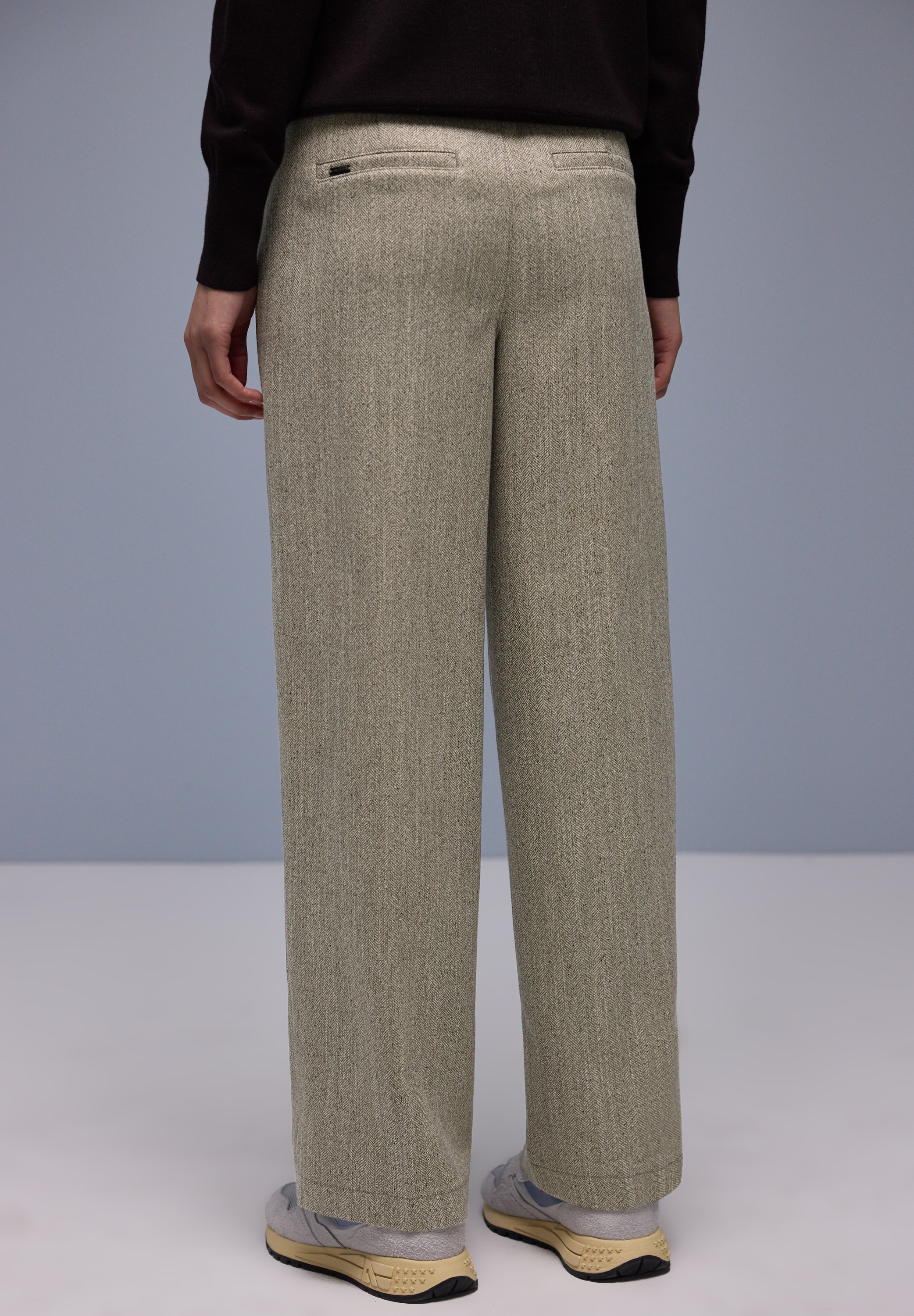 STREET ONE Stoffhose  in Melange-Optik