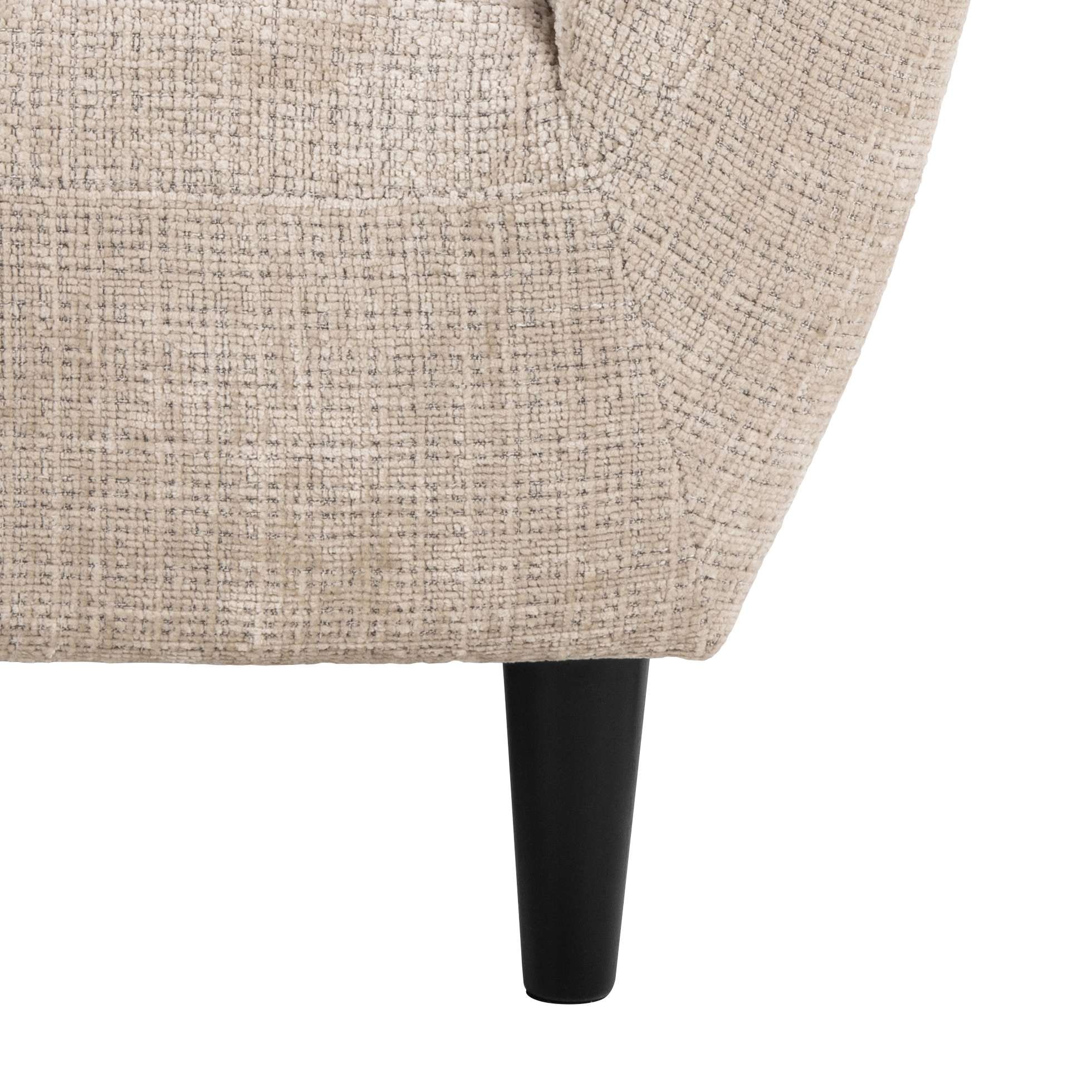 ACTONA GROUP Fauteuil lounge »Ria« fauteuil 1 place, chenille beige, avec piqûres losanges et ressorts ensachés