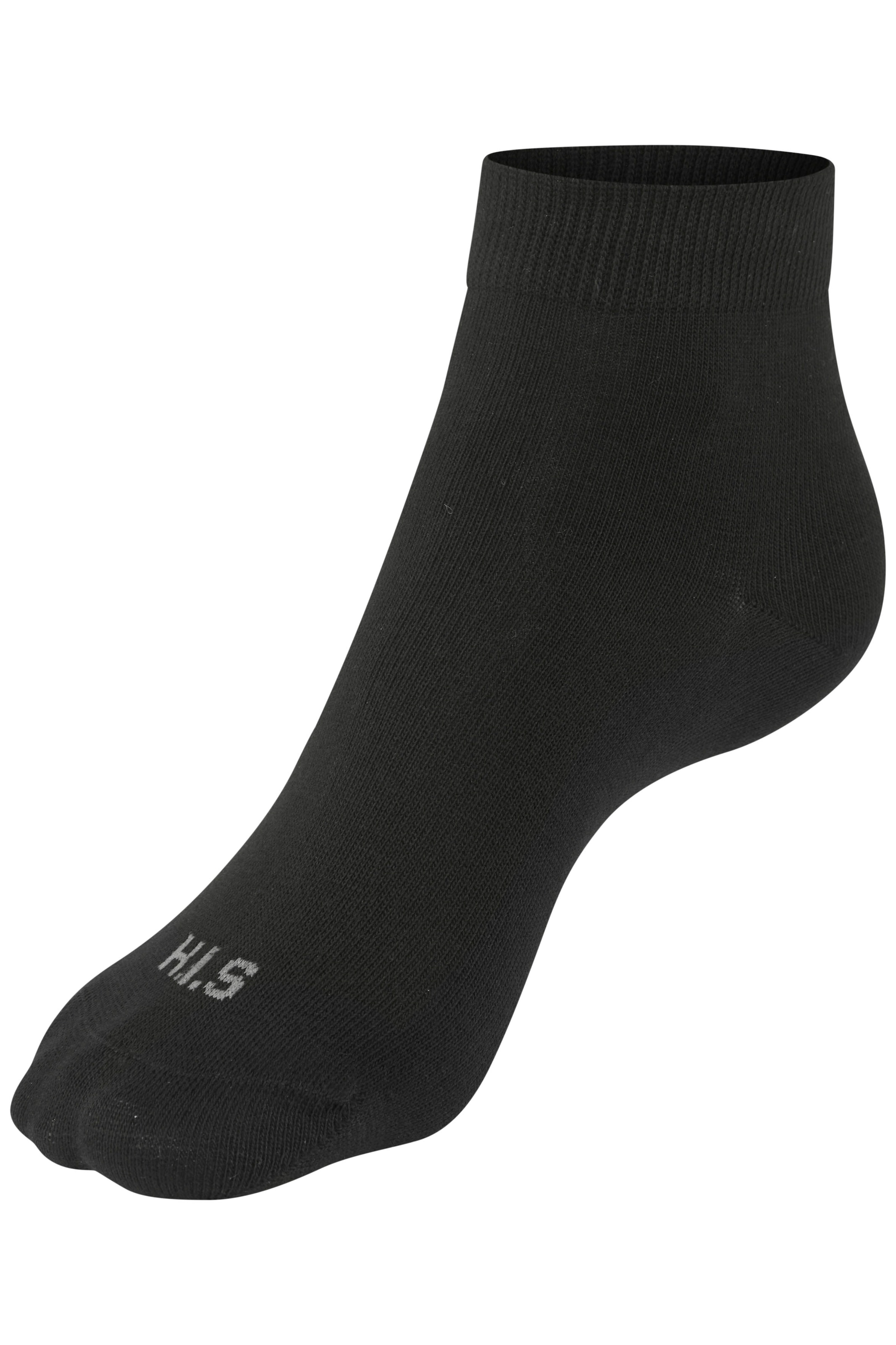 H.I.S Chaussettes courtes Paquet, 6 Couple tlg. unifarben und meliert in einer Packung