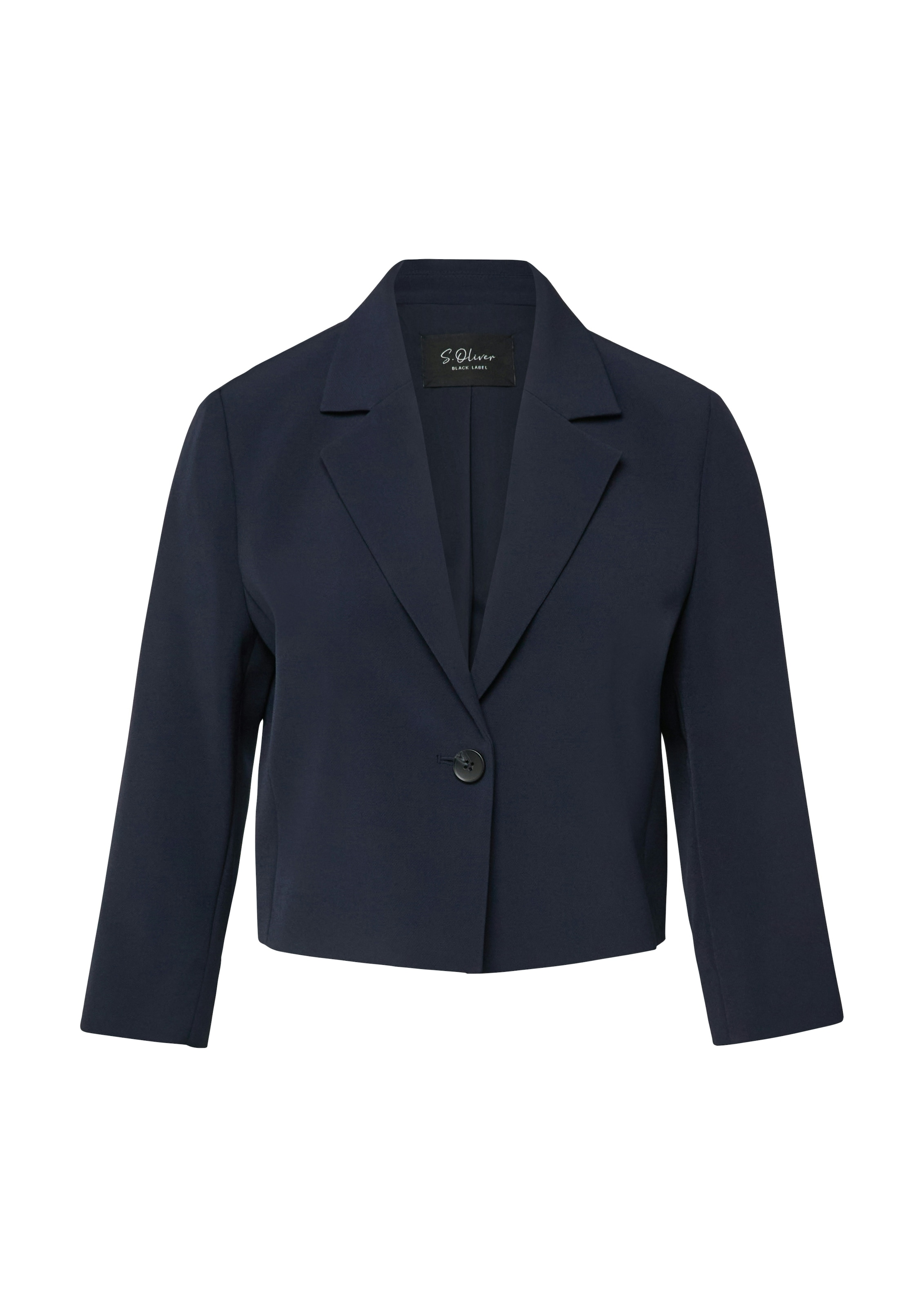 s.Oliver BLACK LABEL Blazer court manches 3/4 avec stretch