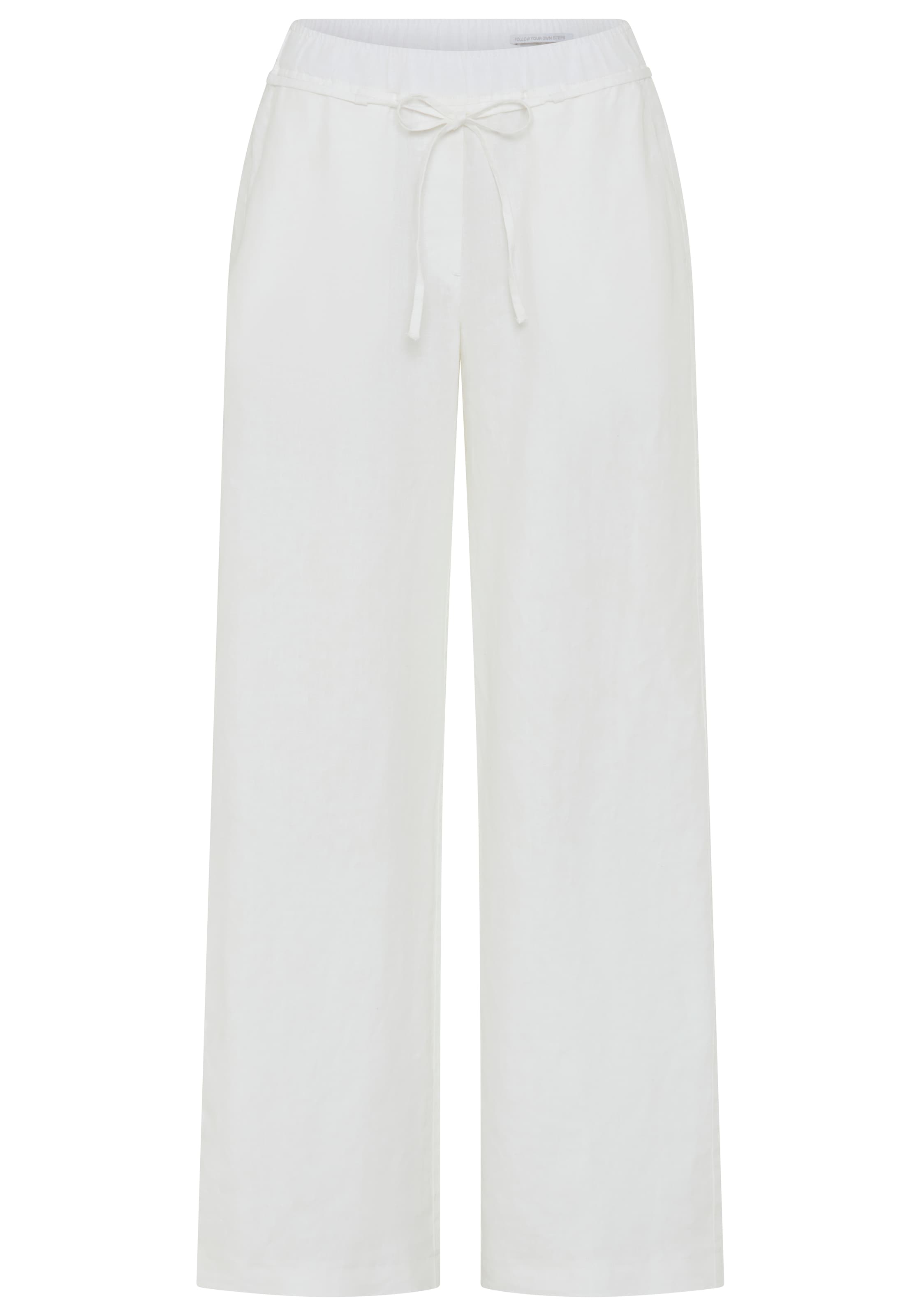 MAC Pantalon en lin »CHIARA BELT«  pantalon d'été coupe large, jambe droite et ample