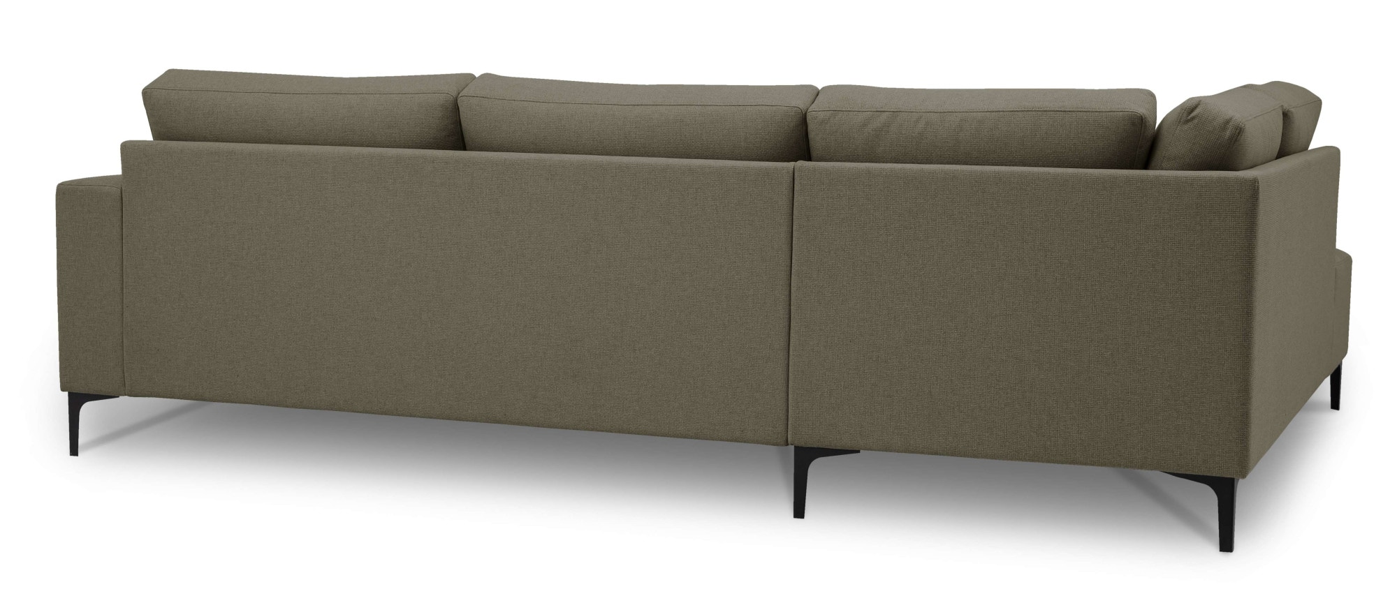Home affaire Ecksofa »Tournon, L-Form, Breite 256 cm, Webstoff, Chenille« Designsofa im nordischen Stil, Wellenunterfederung, Metallfüsse