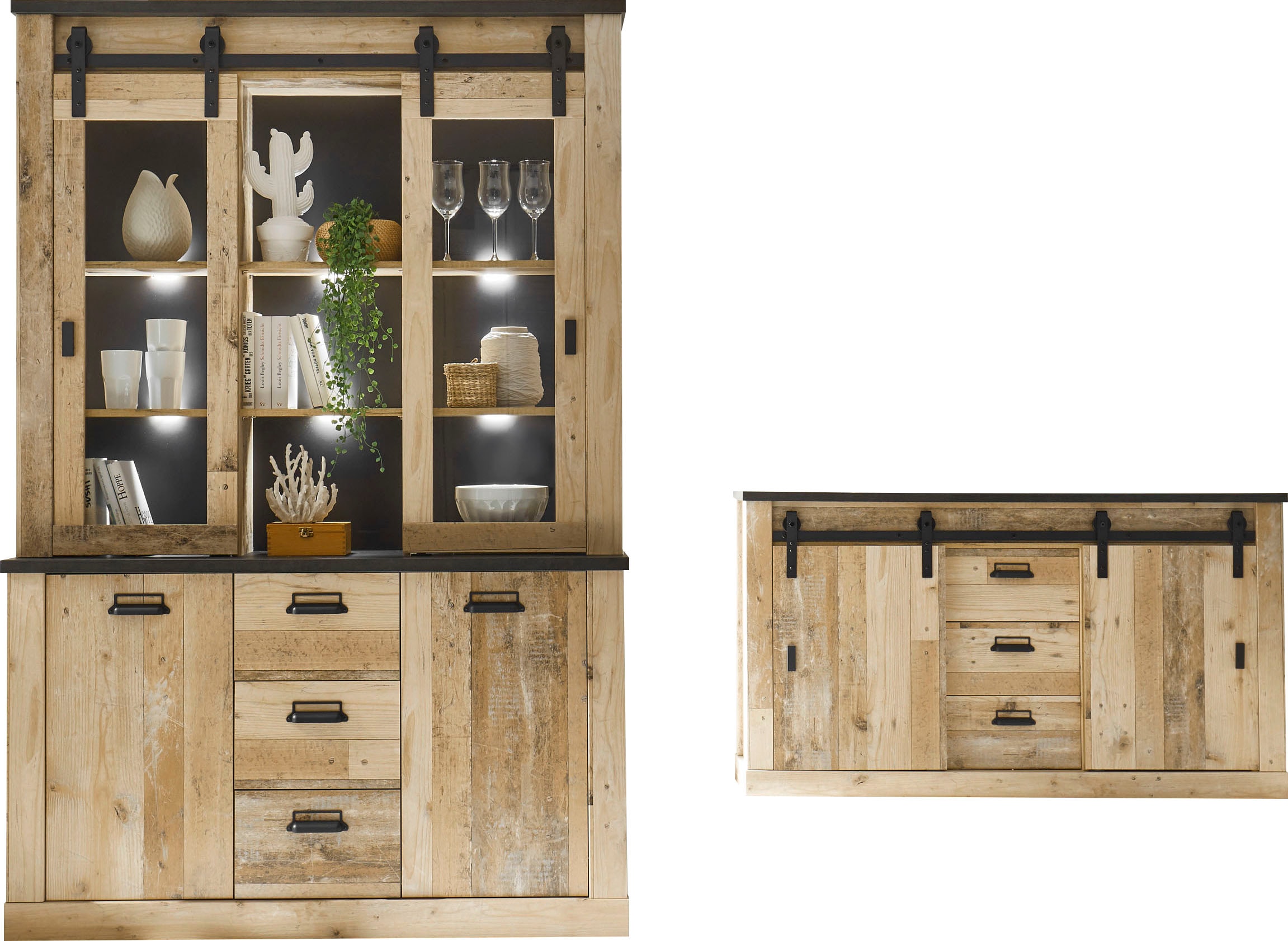 Home affaire Meuble mural »SHERWOOD« 2 cuis tlg.