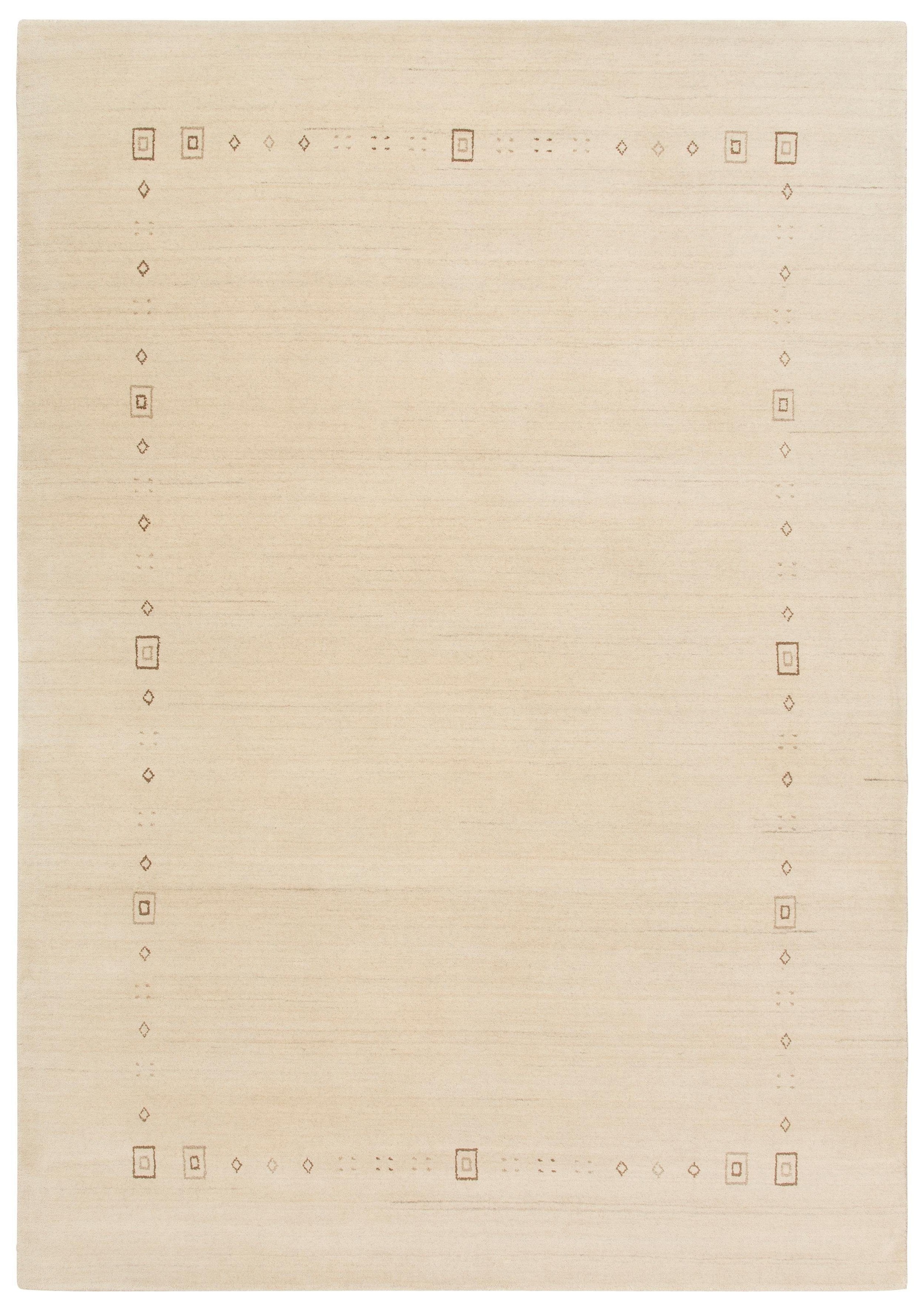 GOODproduct Wollteppich »Felia« rechteckig 12 mm Höhe reine Wolle, handgewebt, mit Bordüre