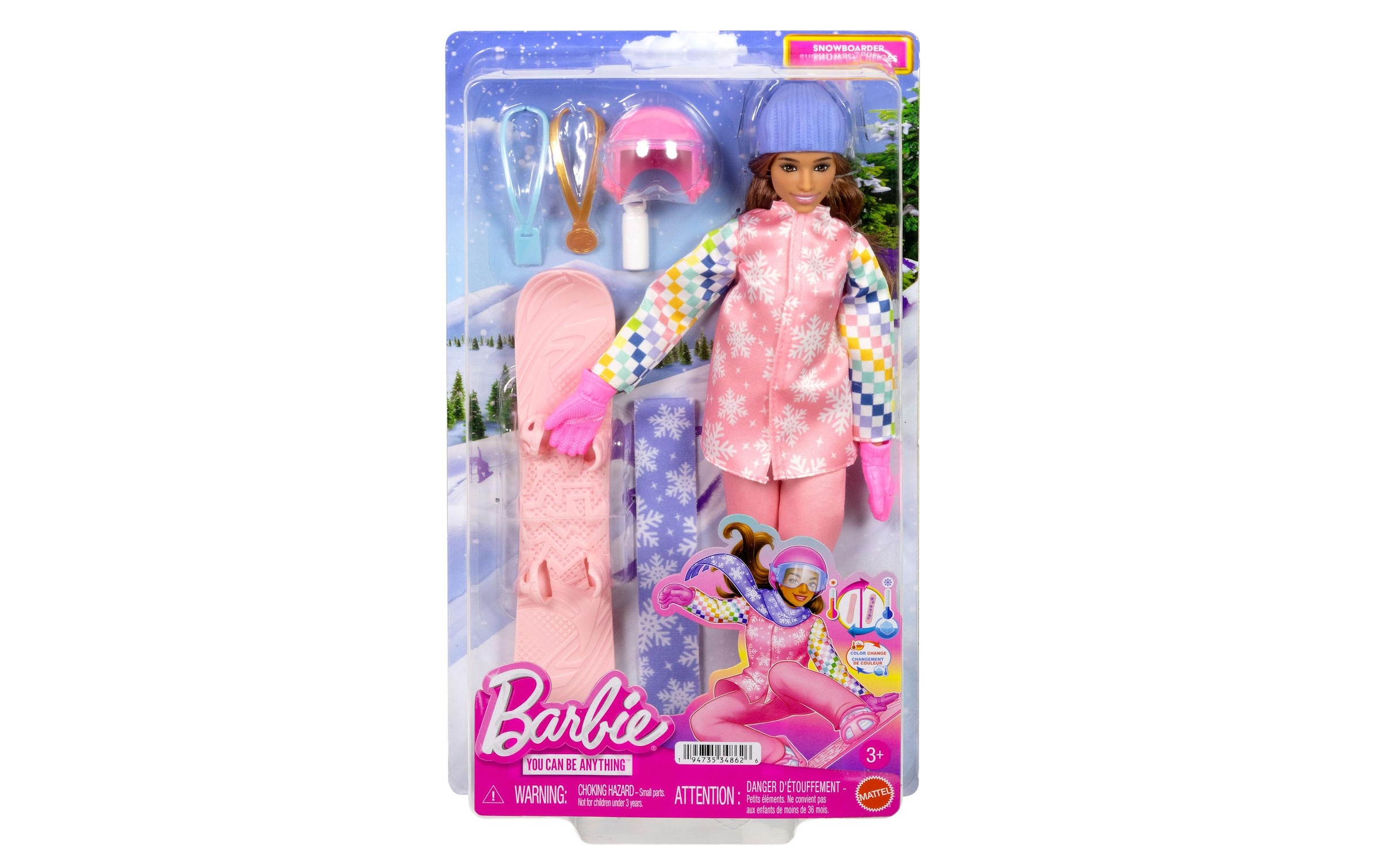 Barbie Anziehpuppe »Barbie Snowboarderin«