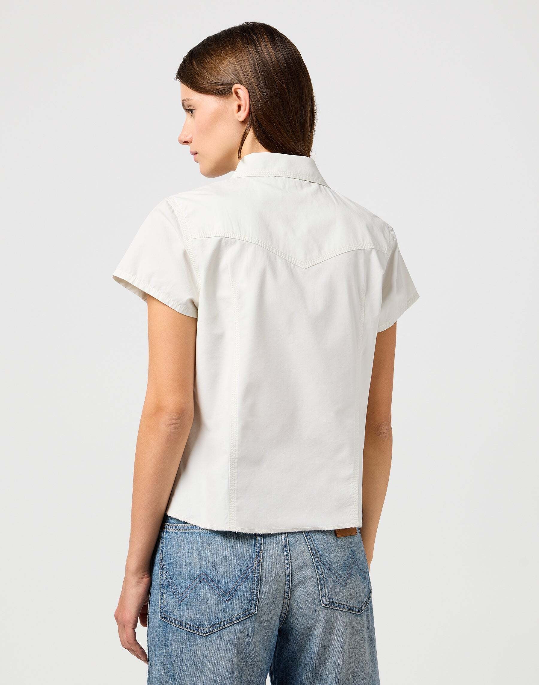 Wrangler Blouse à manches courtes »WRANGLER Kurzarmhemd Shrunken Shirt«