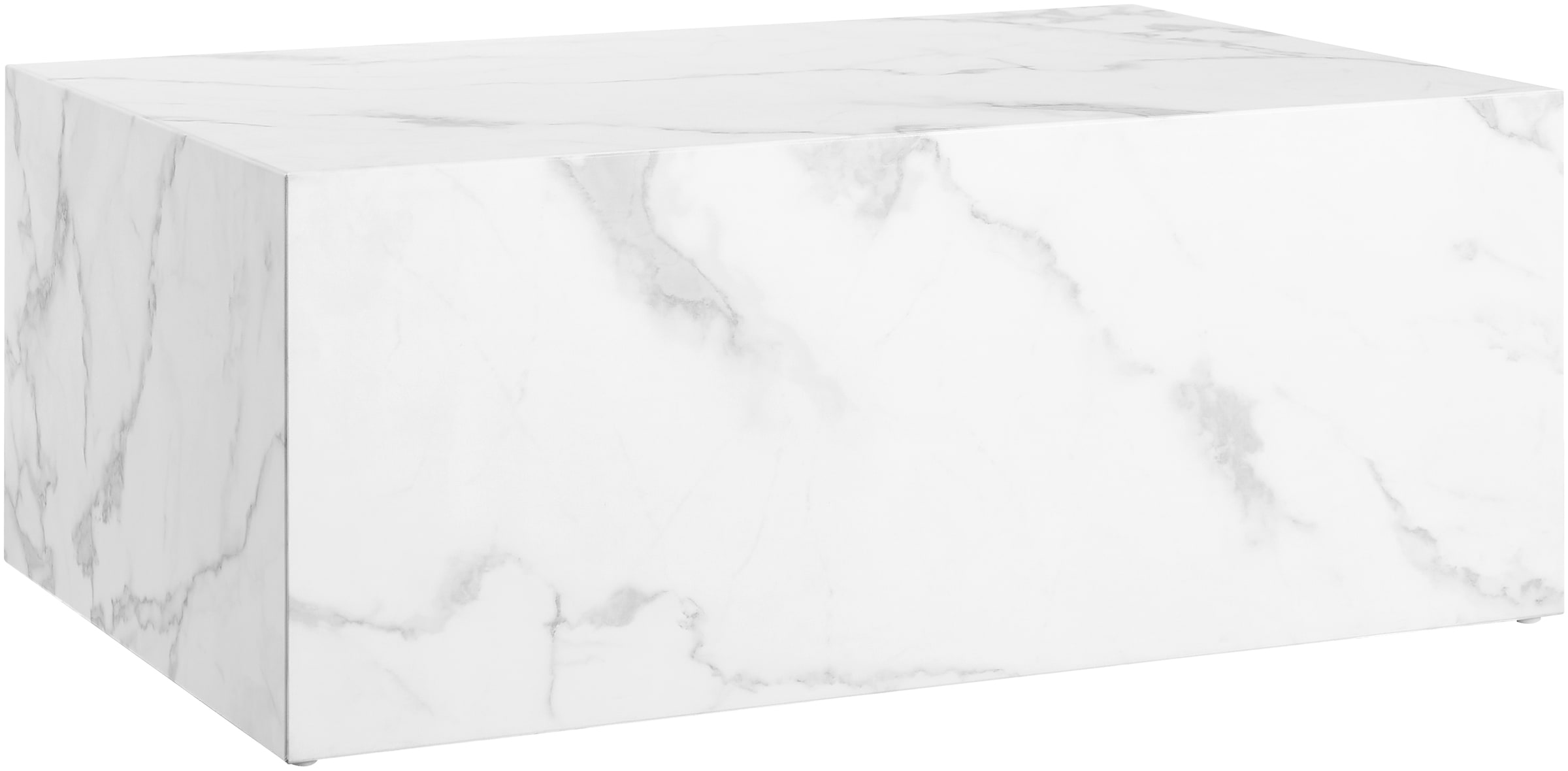 SalesFever Table basse »Almeria Wohnzimmertisch Stilvoller Beistelltisch 90/60 cm« Eleganz trifft Funktionalität: 90x60cm, Marmoroptik-Folierung