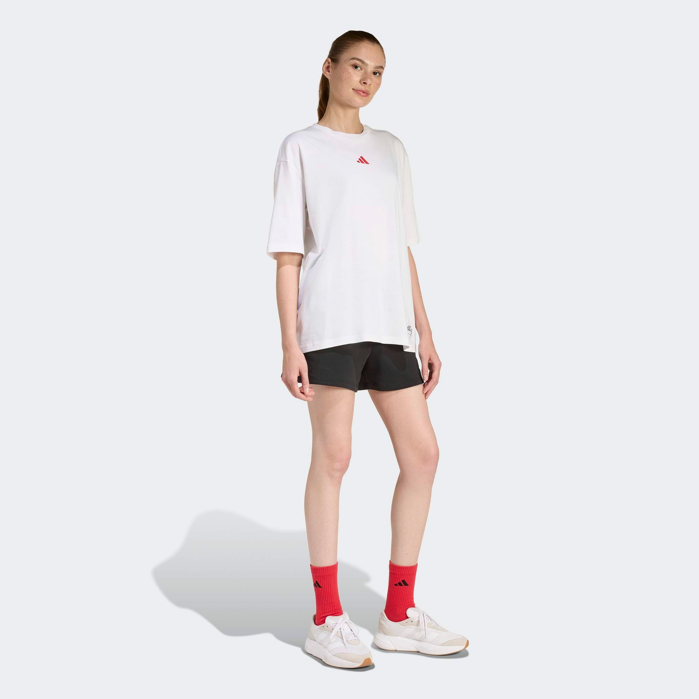 adidas Sportswear T-shirt »MINI EMBROIDERY OVERSIZED GRAPHIC«