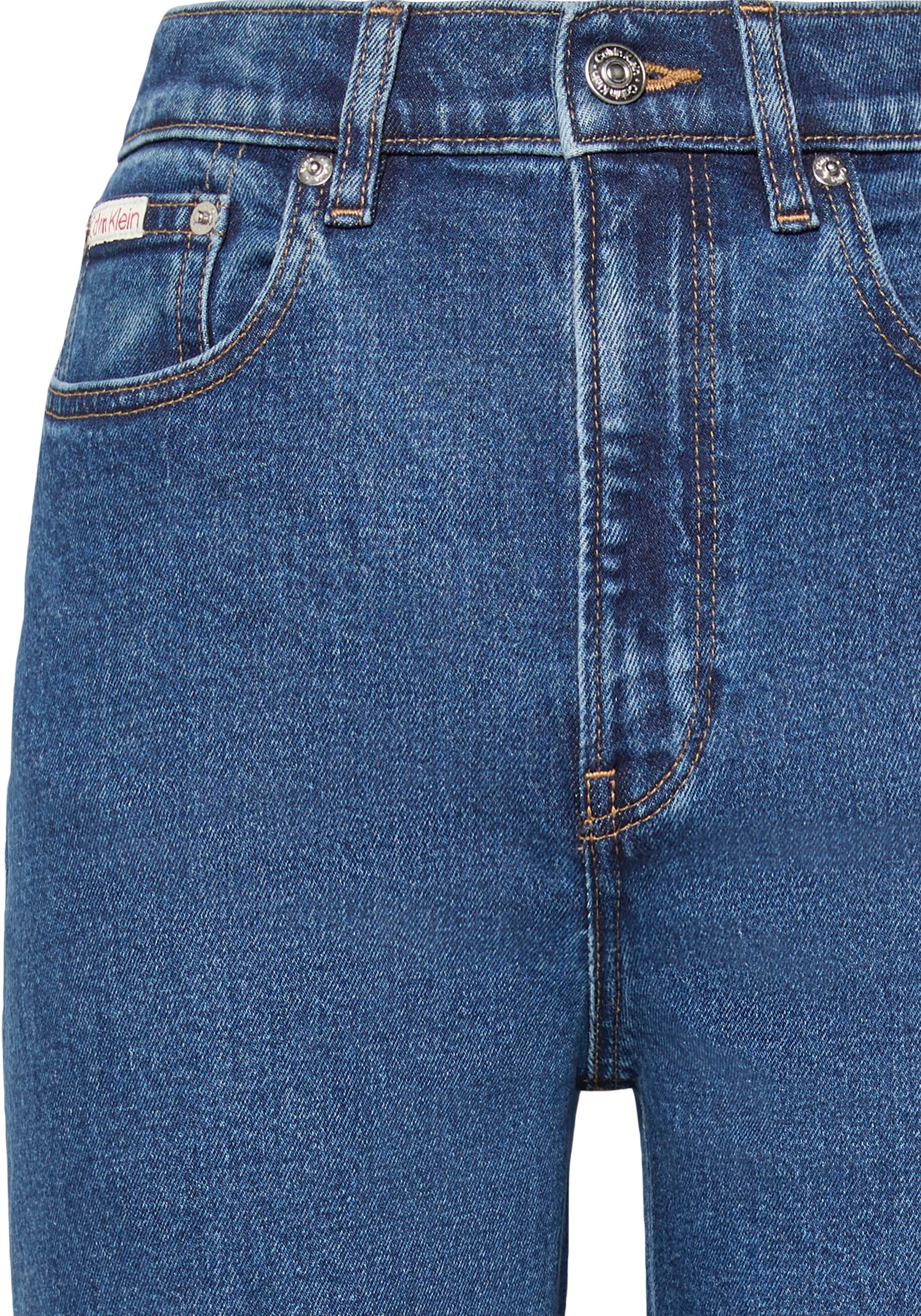 Calvin Klein Jeans Jeans droit »HGH RS STRGHT CK ESS« avec passants pour ceinture