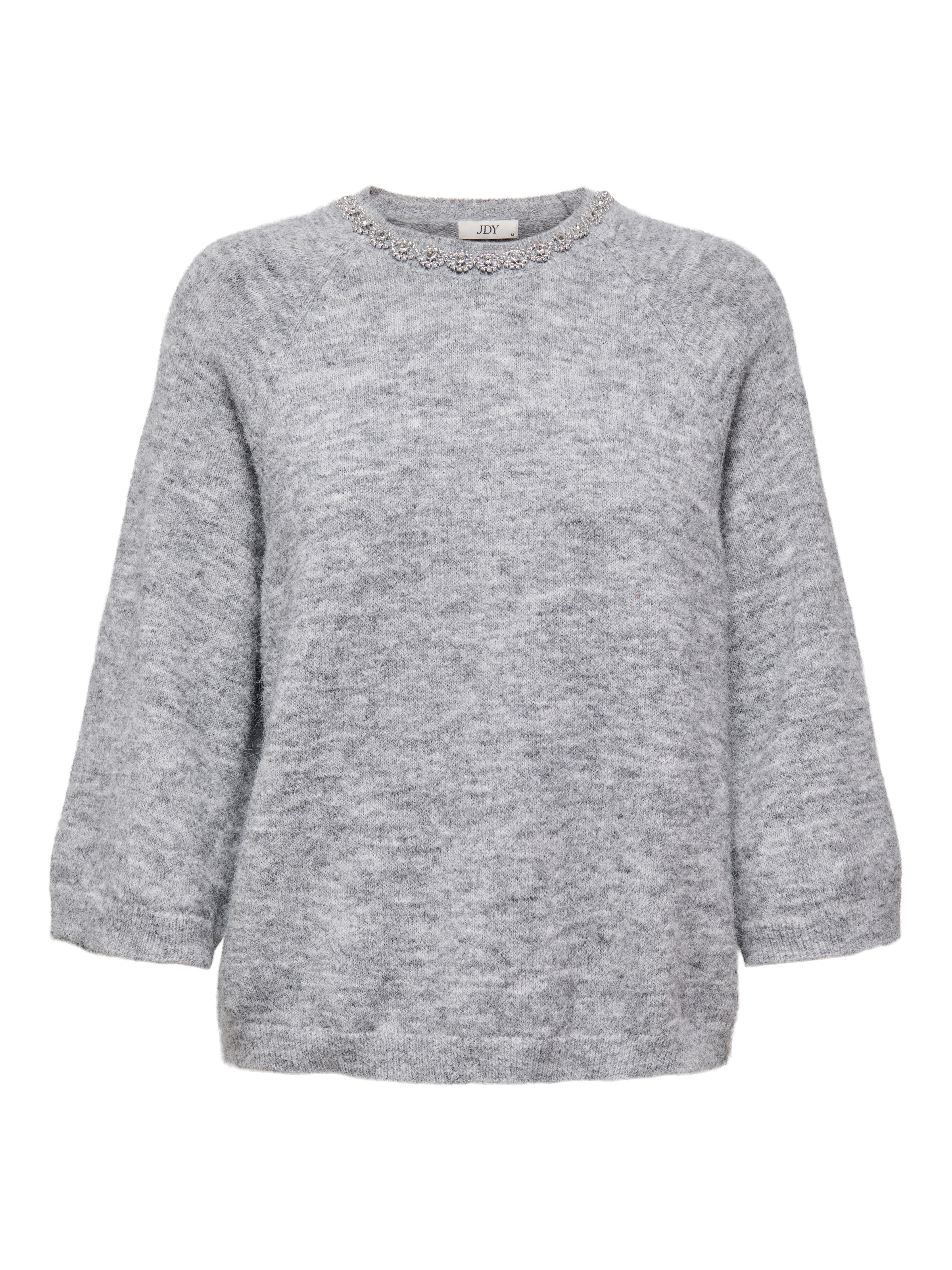 JDY Pull en tricot »JDYALVA LIFE 3/4 EMBELLISH PULL KNT NOOS« mélange de matériaux