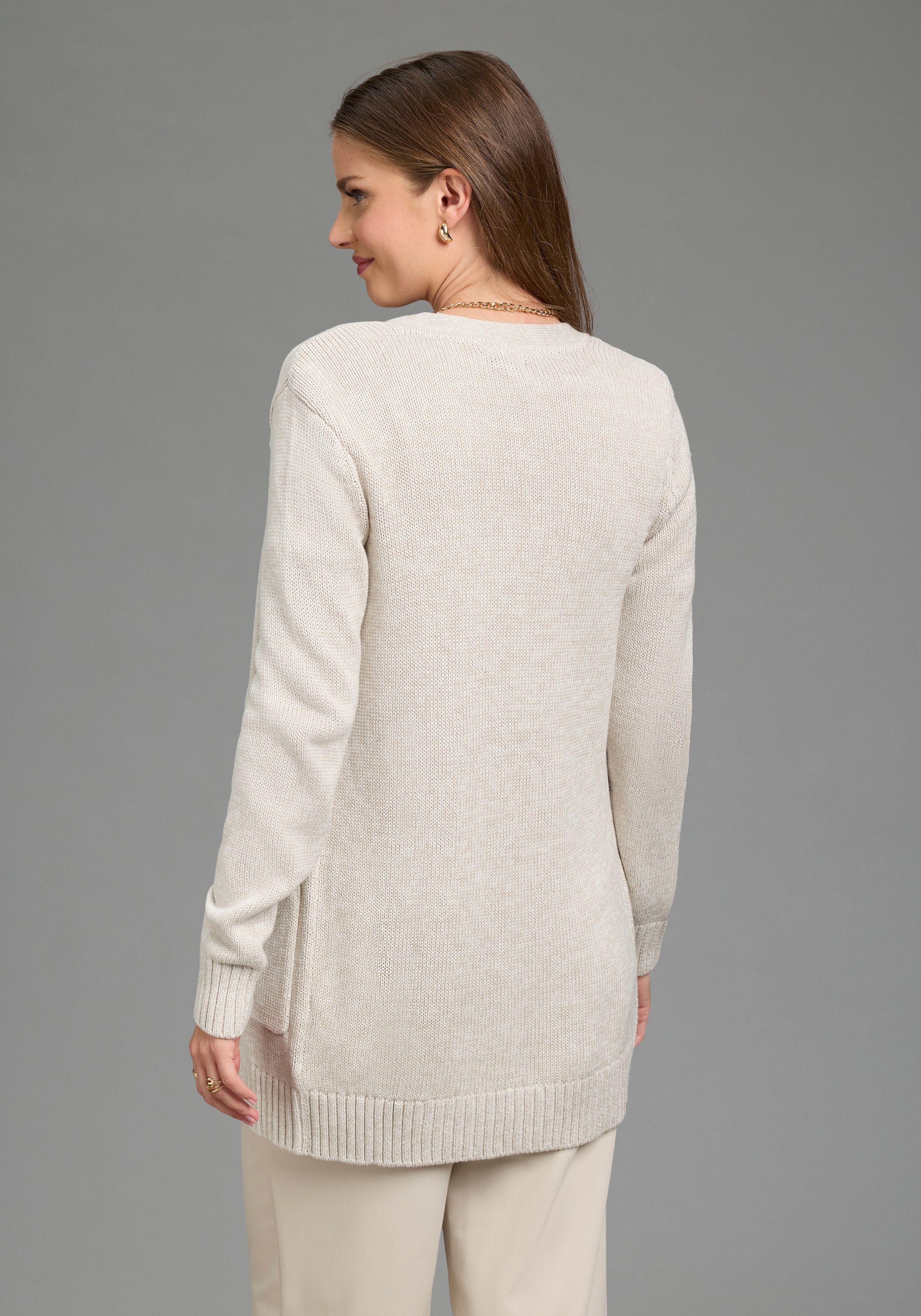 Flashlights Veste en tricot »in melierter Optik, elastisches Material« avec poches appliquées