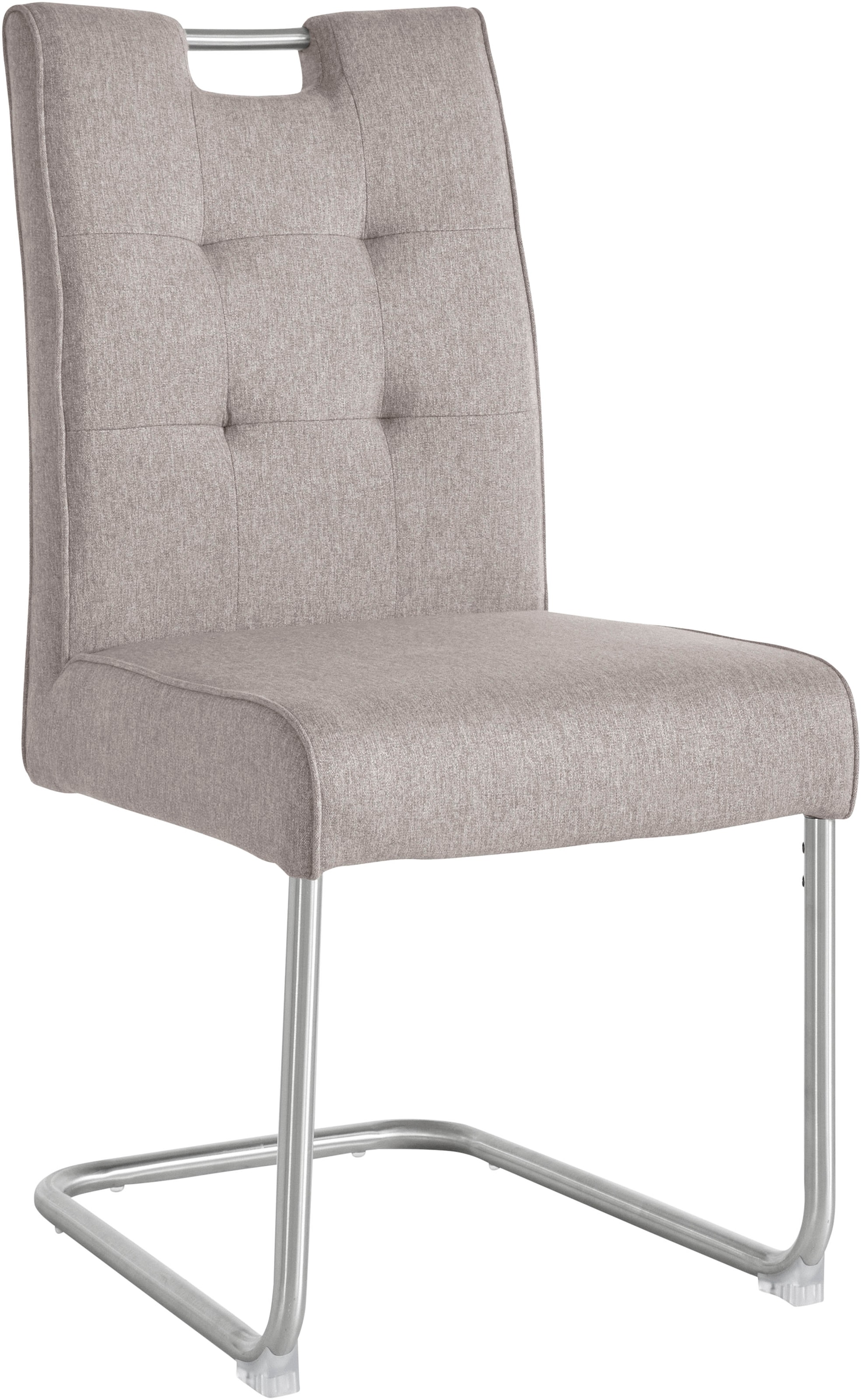 s.Oliver Chaise cantilever »Ciella« (Ensemble) 2 cuisavec matelassage 3D de qualité et ressorts ensachés, structure en acier inoxydable