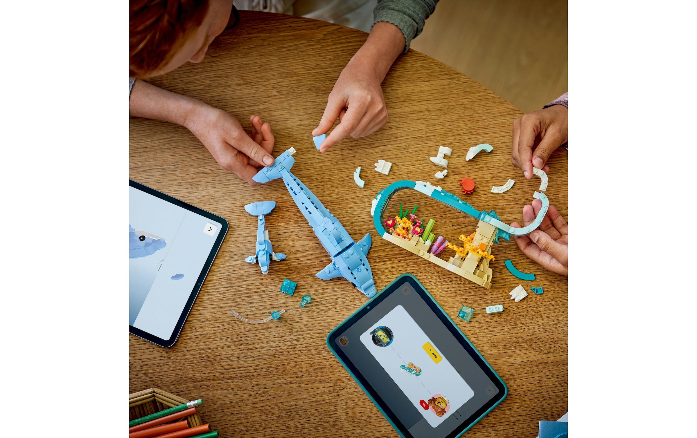   Konstruktionsspielsteine »Creator Meerestiere: Wunderschöne Delfine 31385« Kategorie: Figuren/Tiere