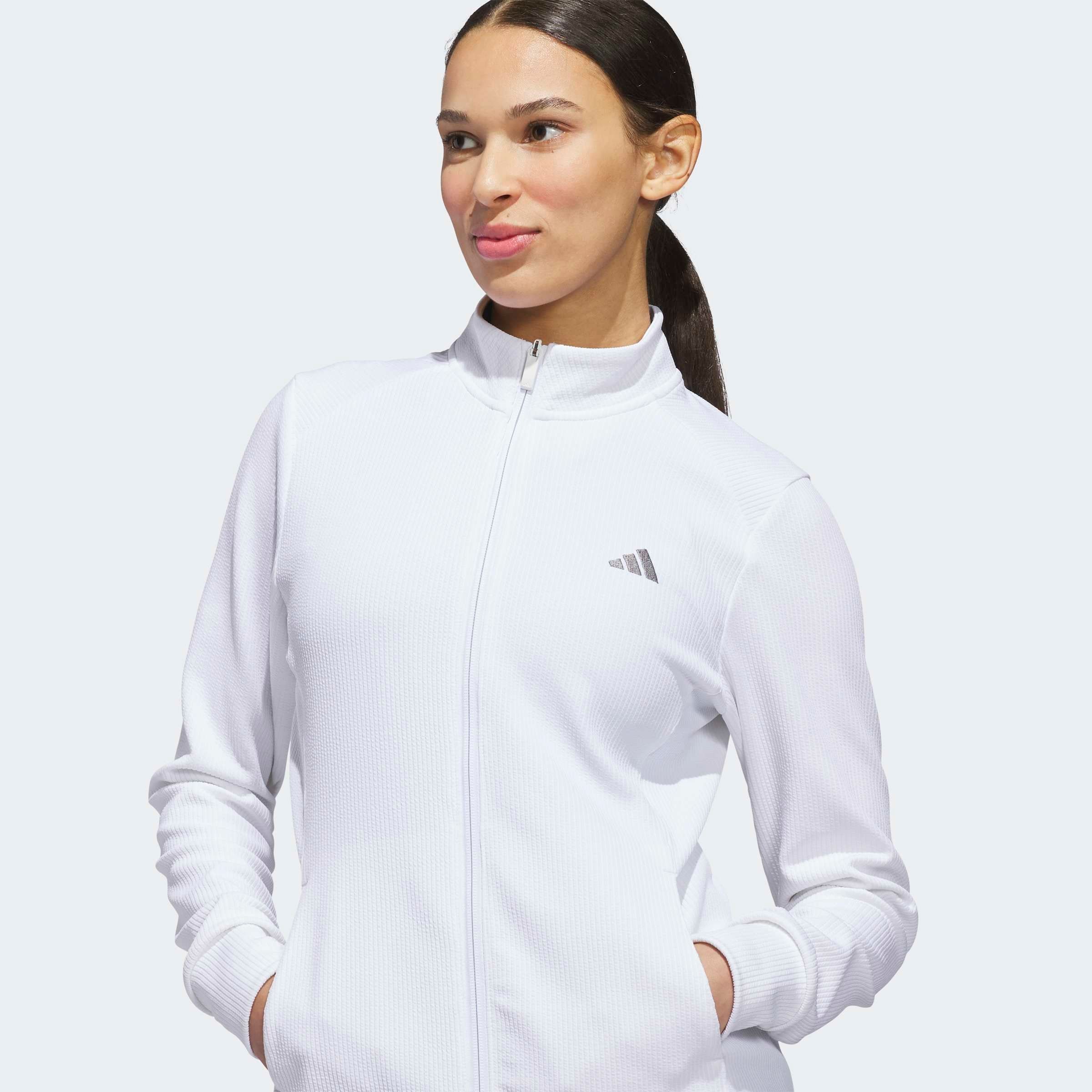 adidas Performance Trainingsjacke »W TXTR JKT« mit Reissverschluss, aus Polyester, normaler Schnitt, gerader Abschluss