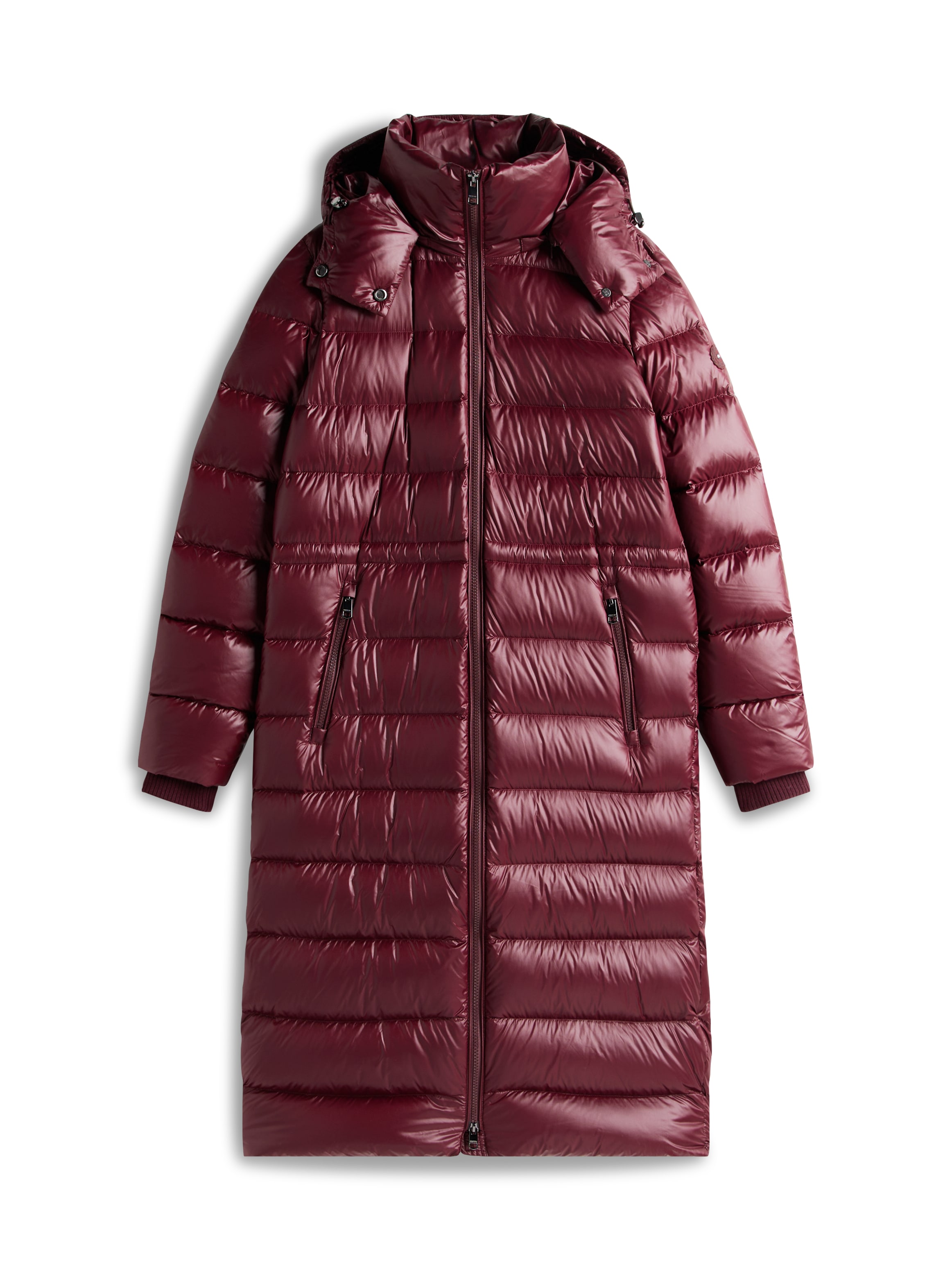 Tommy Hilfiger Steppmantel »GLOSS HW DOWN WAIST REG MAXI« in leicht glänzender Optik