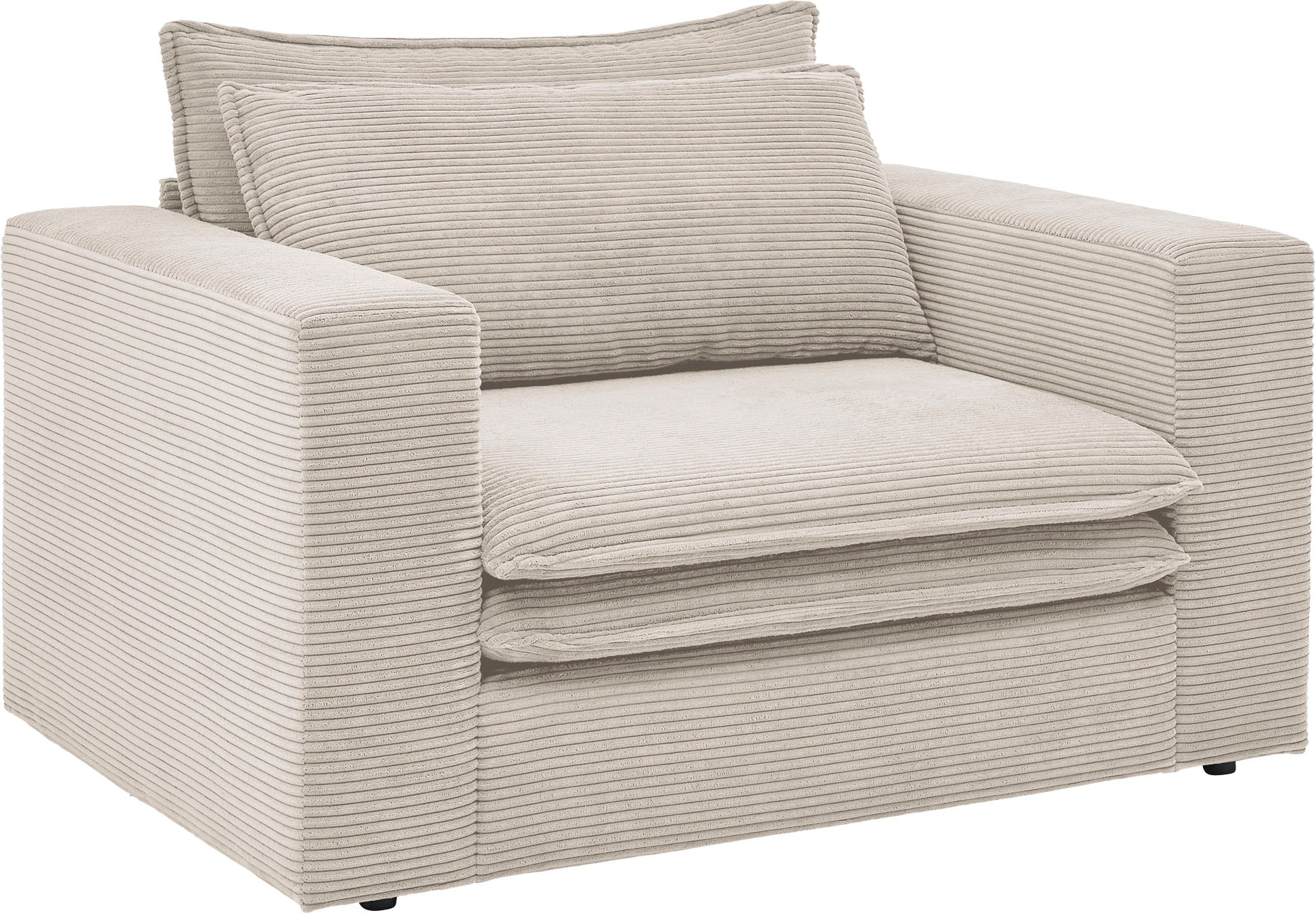 Home affaire Loveseat »PIAGGE« Hochwertiger Cord, trendiger Loveseat