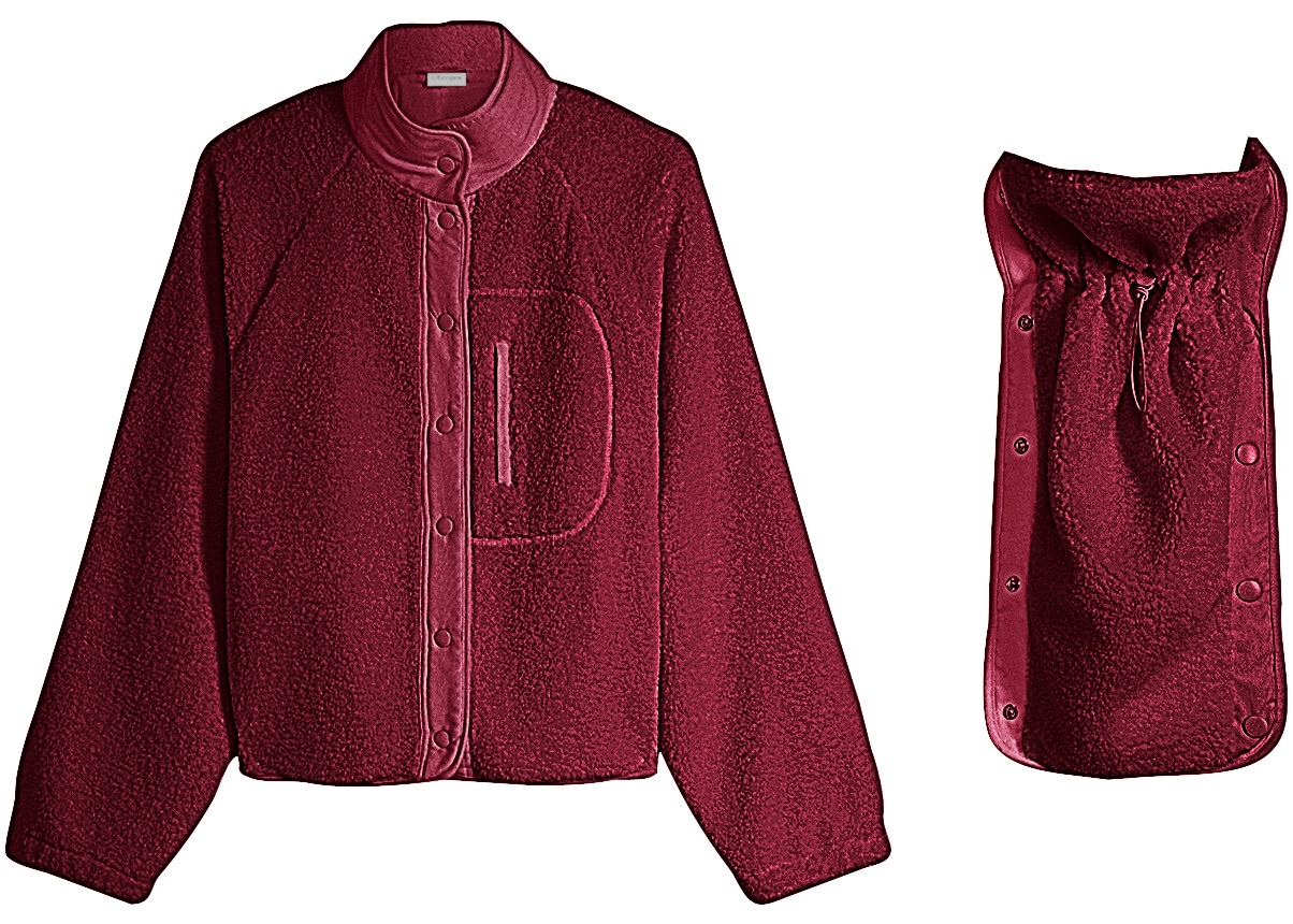 bonprix Veste de maternité avec insert bébé amovible à boutons-pression, coupe droite