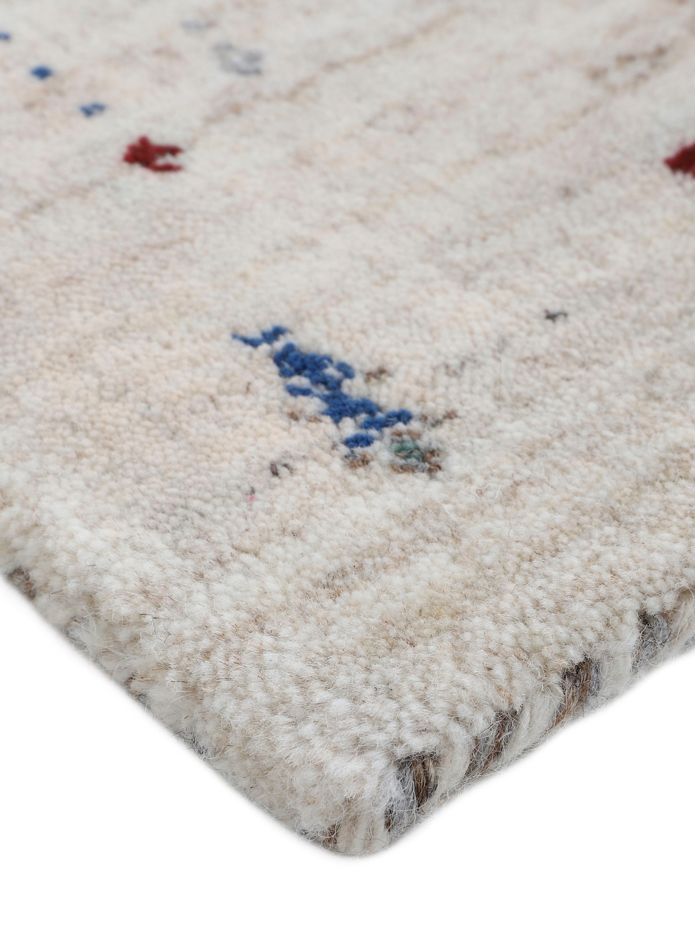 carpetfine Wollteppich »Gabbeh Sofia ,    auch als Läufer« rechteckig 15 mm Höhe reine Wolle, handgearbeitet, weicher natürlicher Flor, Wohnzimmer