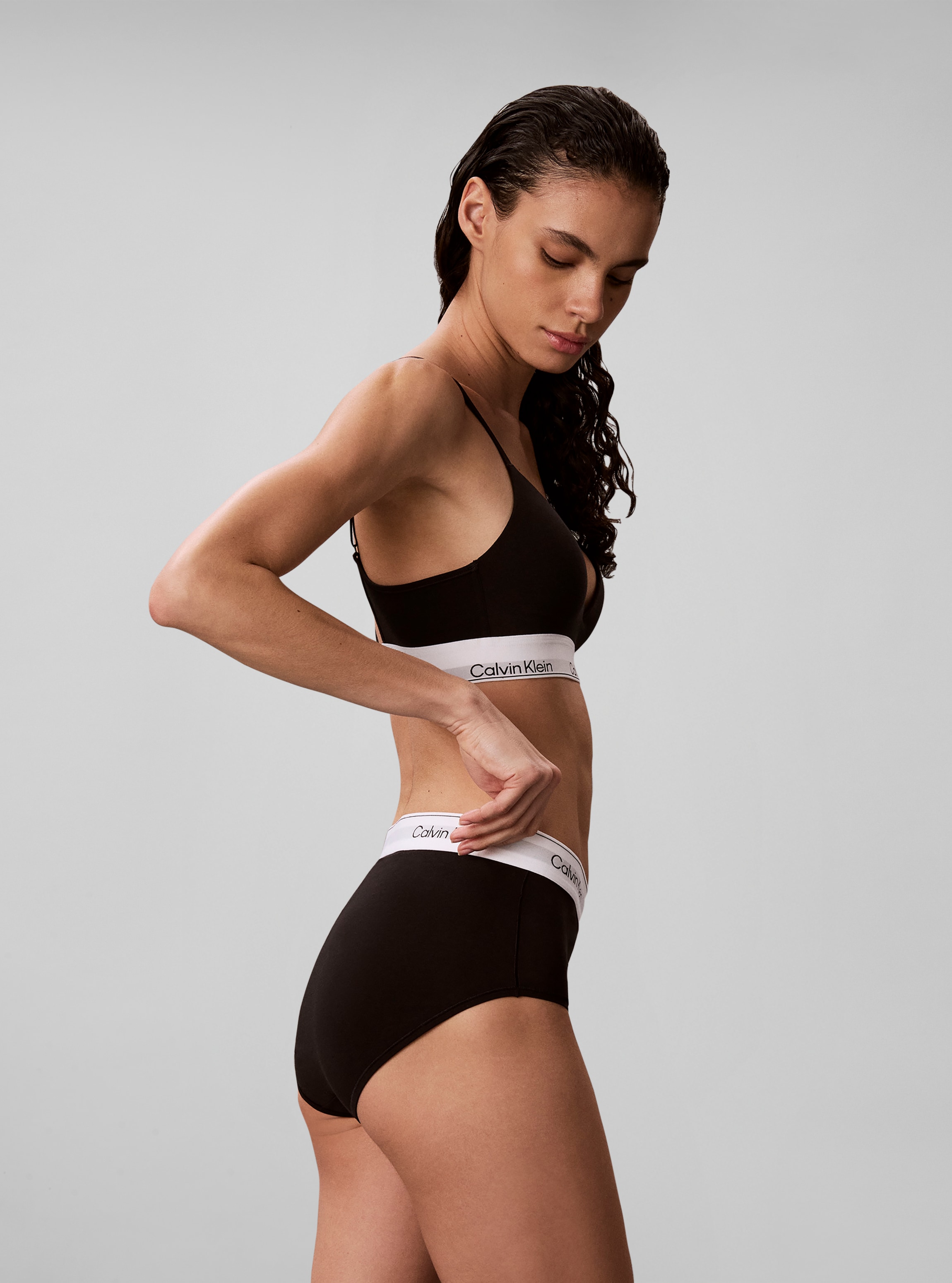 Calvin Klein Underwear Hipster à taille haute »HIGH WAIST HIPSTER« coupe régulière avec ceinture élastique