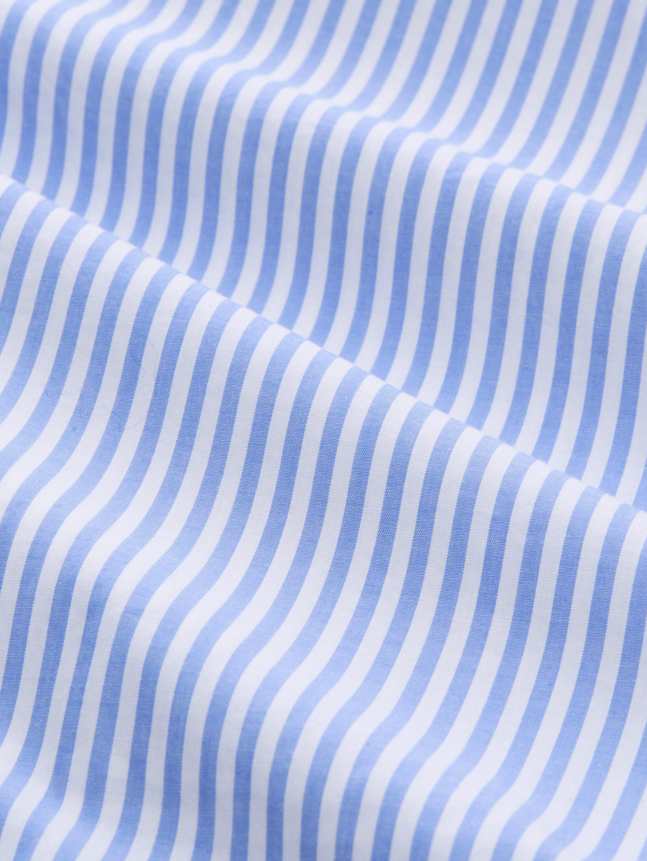 TOM TAILOR Denim Blouse à manches longues gestreift, kurze Form, mit Brusttasche