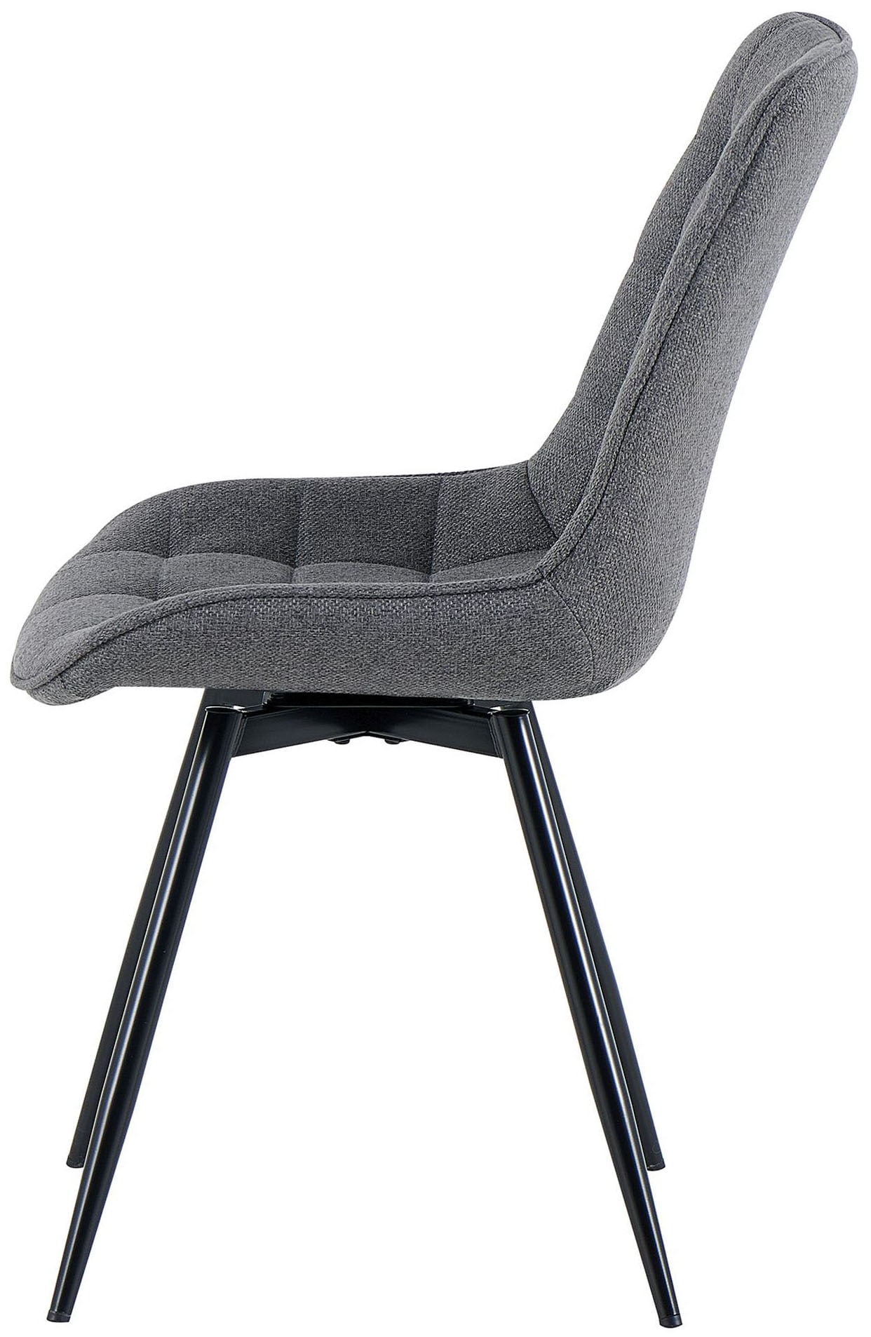 GOODproduct Chaise de salle à manger »Catania« (Set) 2 cuisbequemer Stuhl, 360 Grad drehbar in verschiedenen Stoffen und Farben.