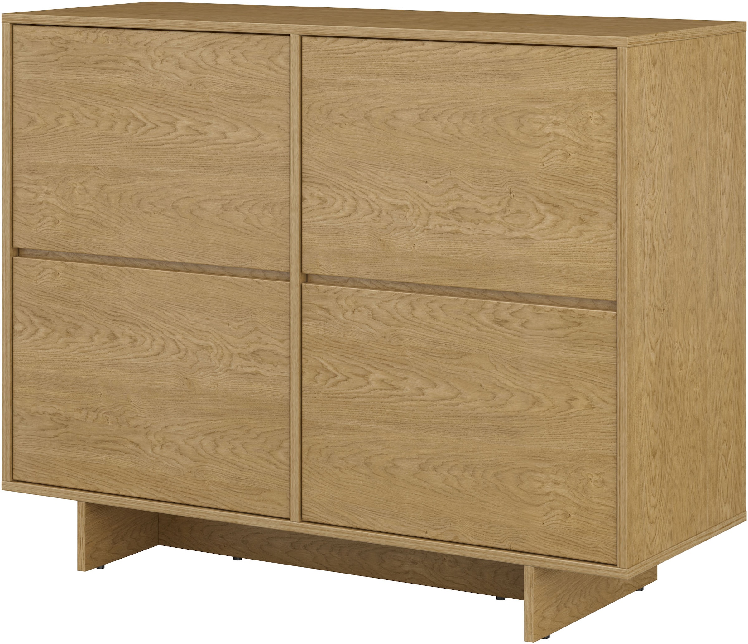 GOODproduct Buffet »Tatami, Stilvolle, moderne grifflose Kommode 2 Türen, Breite 111cm« buffet avec beaucoup de rangement, étagères réglables, fonction push-to-open