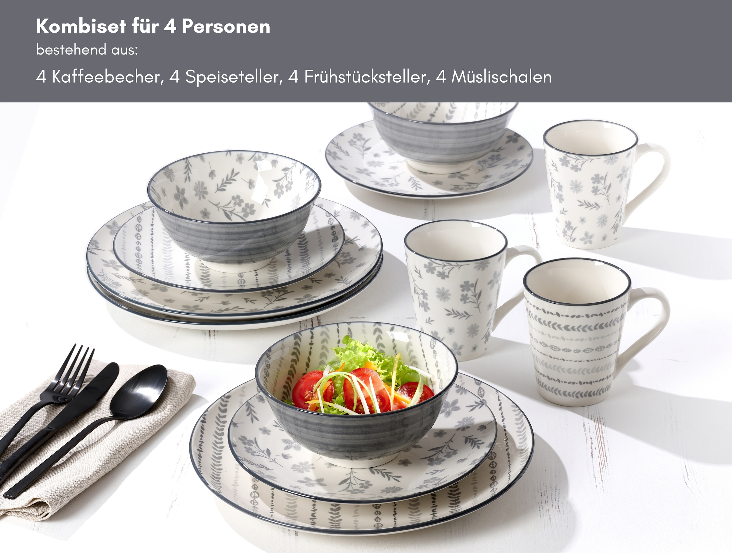 Ritzenhoff & Breker Kombiservice »Sendai« florale, graphische Muster