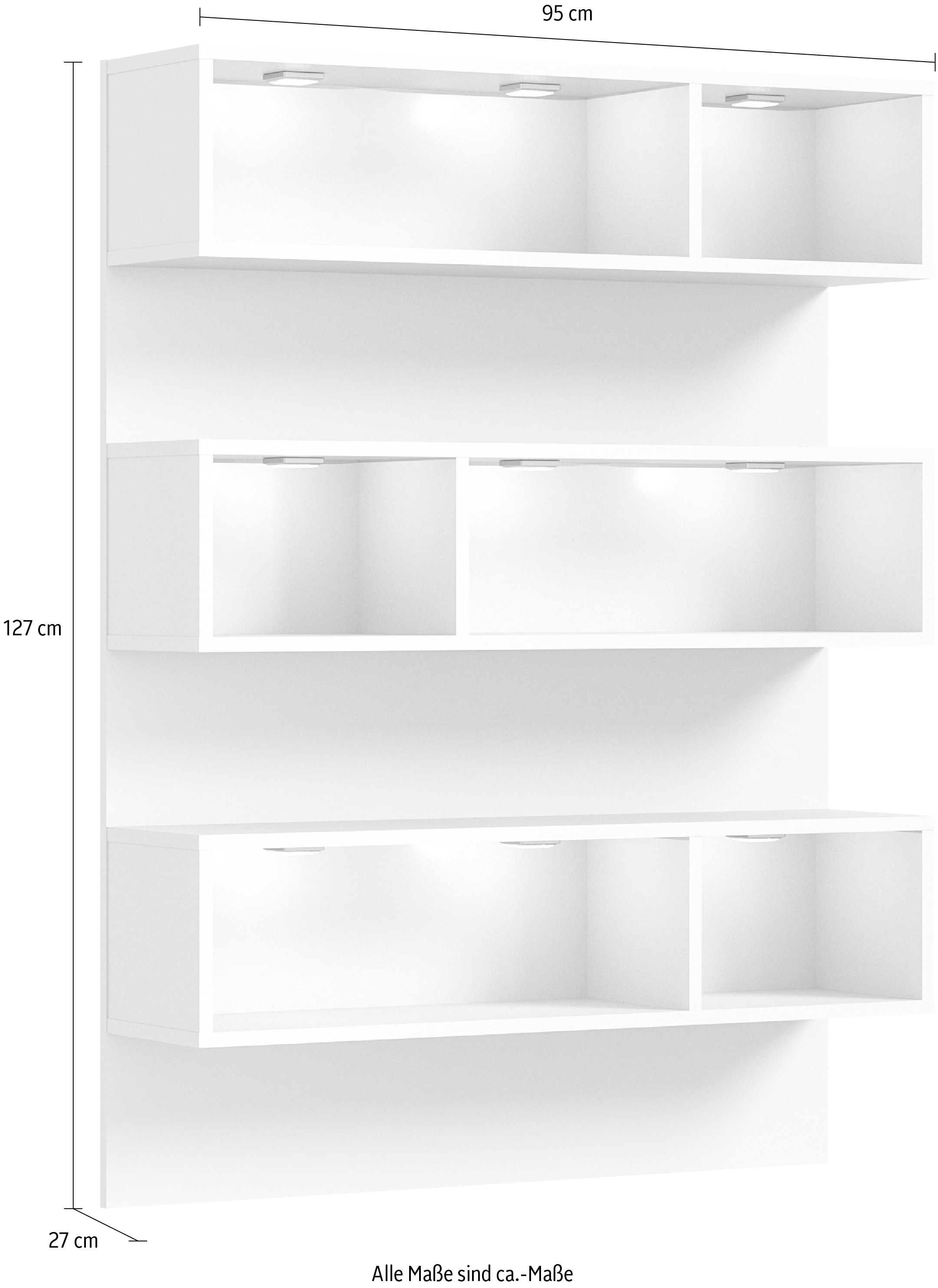 INOSIGN Schuhschrank »Skoskap, Aufsatzregal, passend für Schuhschränke der Serie Skoskap« 6 Fächer, viel Stauraum, Regal zur Präsentation der Lieblingsstücke