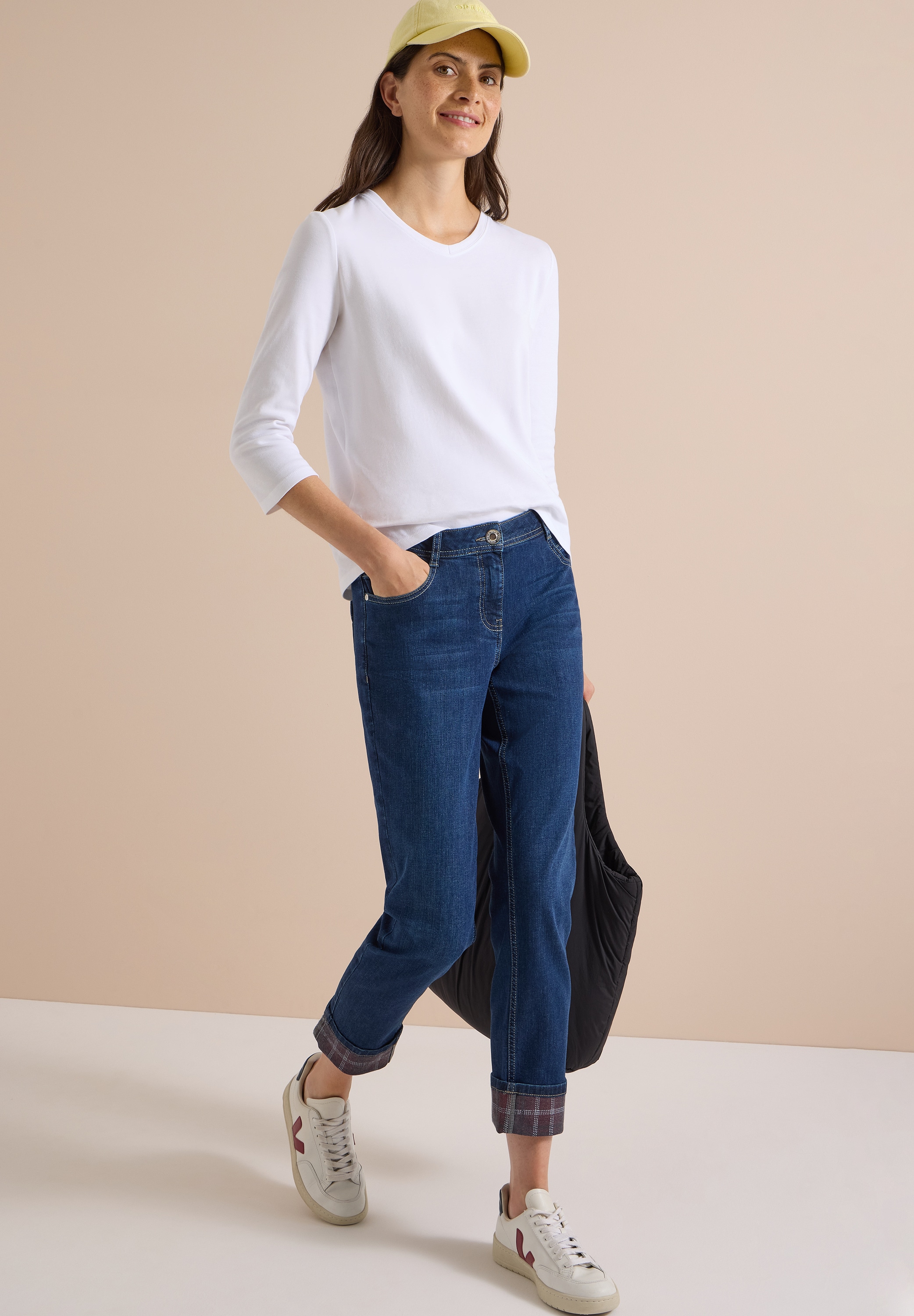Cecil Jeans droit »Style Scarlett« avec détail revers