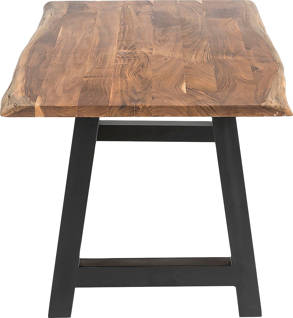 SalesFever Esstisch »Designer-Tisch für stilvolle Mahlzeiten« Zweifach gewachstes, geöltes Massivholz