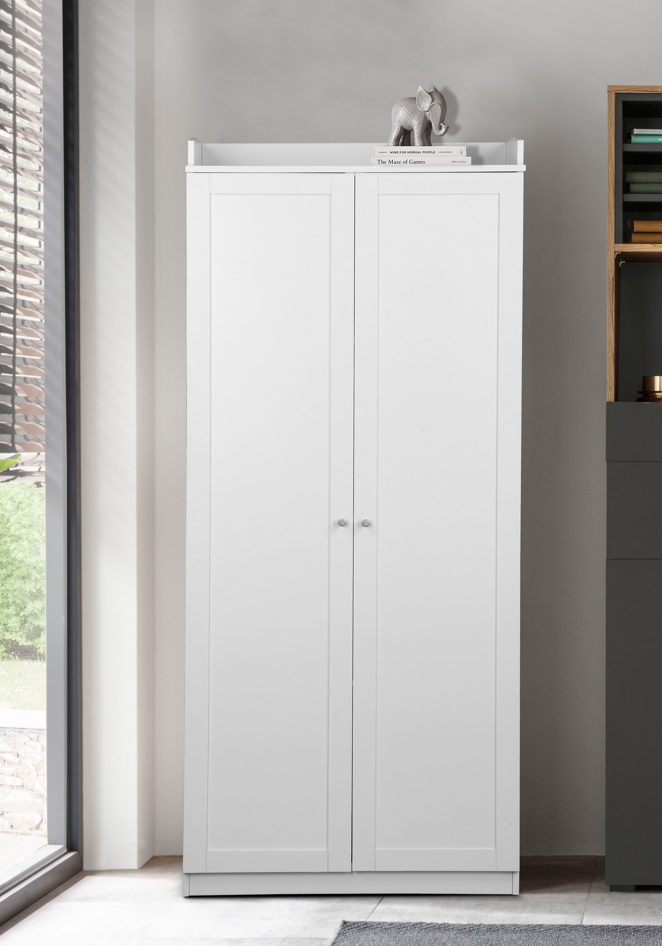 GOODproduct Aktenschrank »Aalborg« im Landhausstil,  4 Fächer mit Ordnerhöhe, umrandete Ablagefläche, Höhe 180 cm