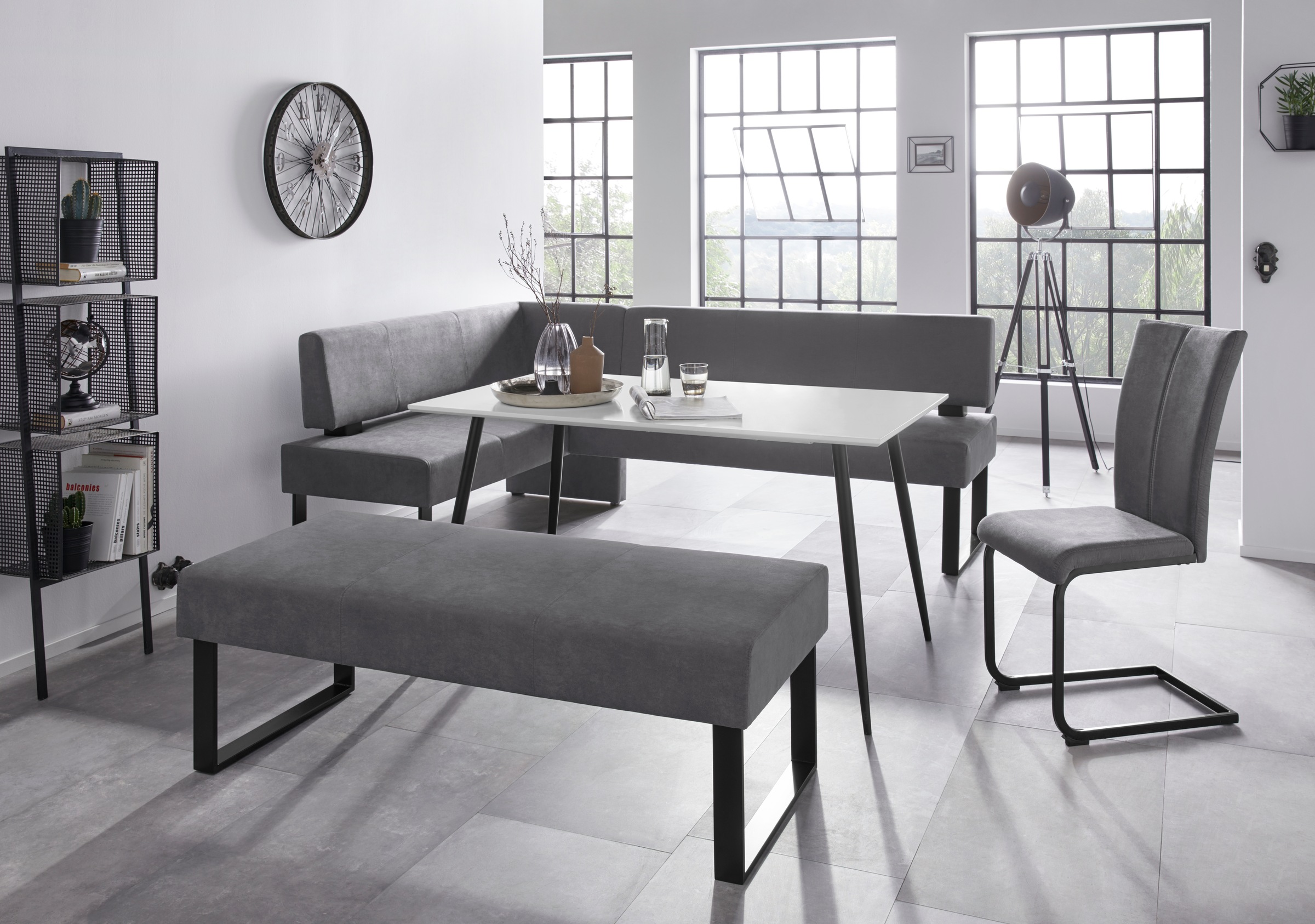 GOODproduct Banc d'angle »Oliver mit Metallgestell, Küchenbank« différents revêtements velours pour banc de salle à manger OTTOs Choice