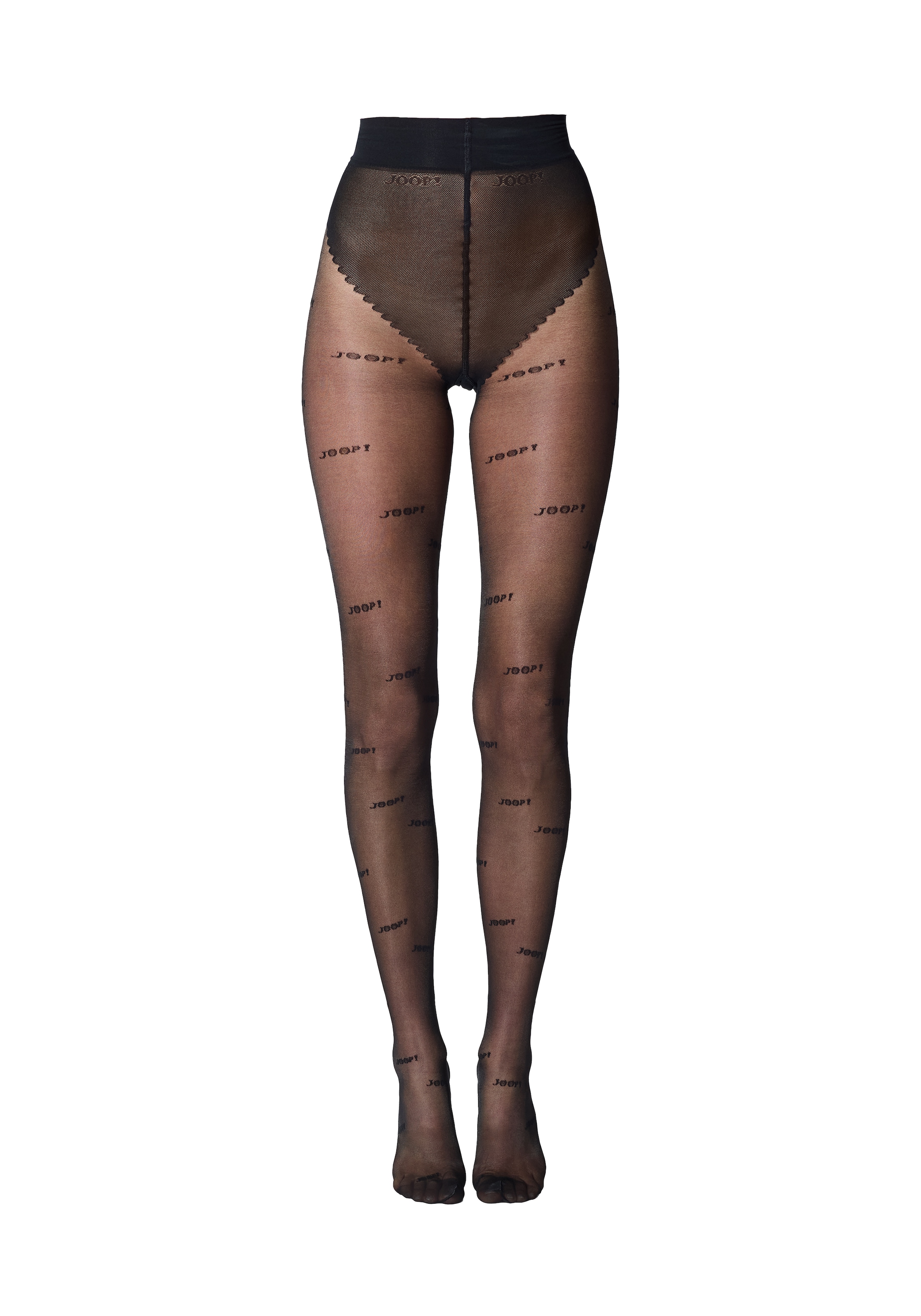 JOOP! Collants fins 20 DEN 20 DEN, mit atmungsaktivem Baumwollzwickel, im modernen Mesh-Look