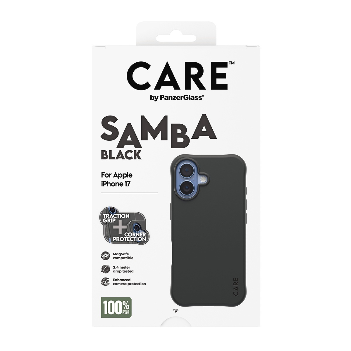 CARE by PanzerGlass Handyhülle »Samba MagSafe Case für Apple iPhone 17« Apple iPhone 17 Backcover, Schutzhülle, Handyschutzhülle, Case, Schutzcase, stossfest