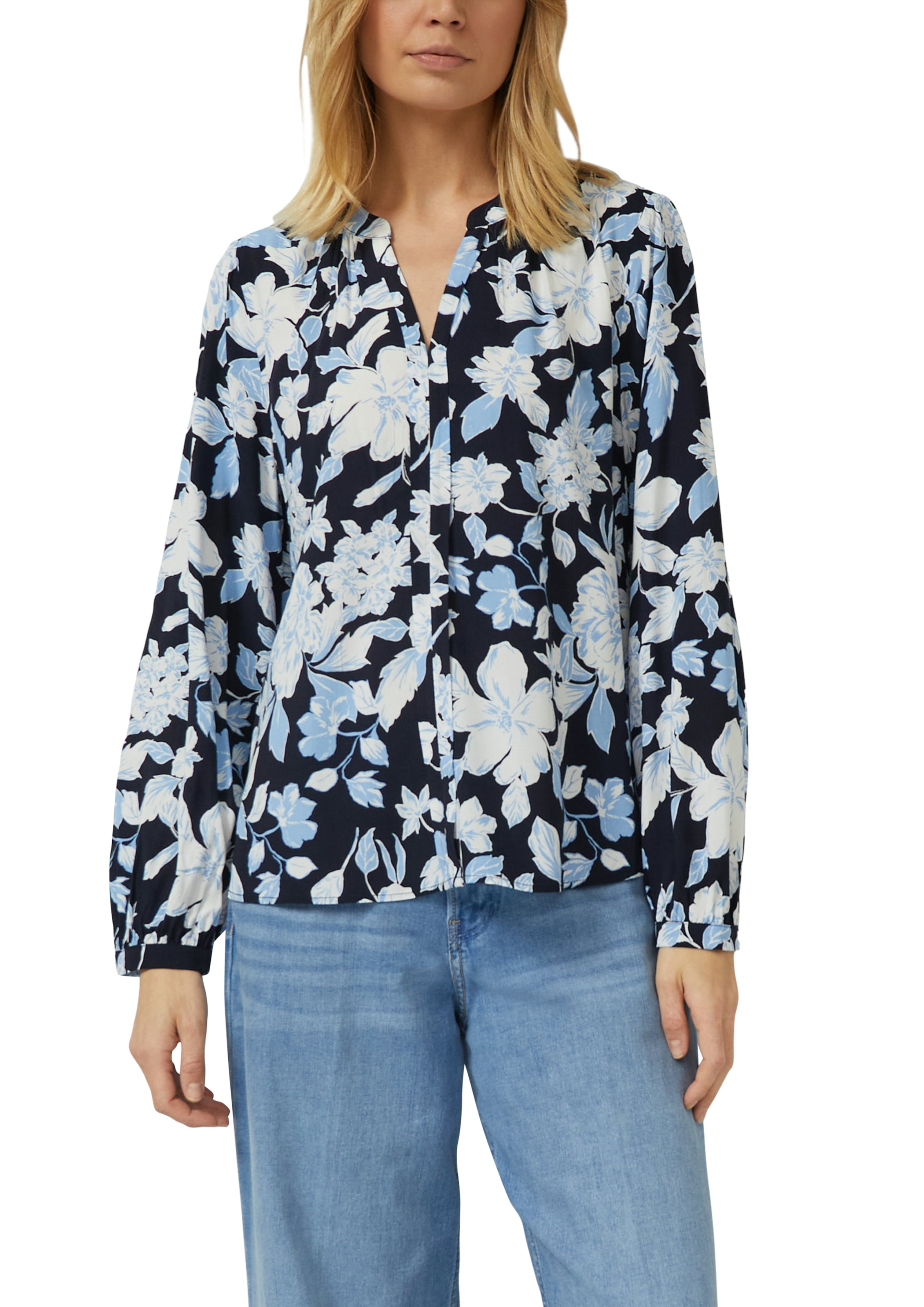 s.Oliver Blouse à manches longues mit All-Over Print