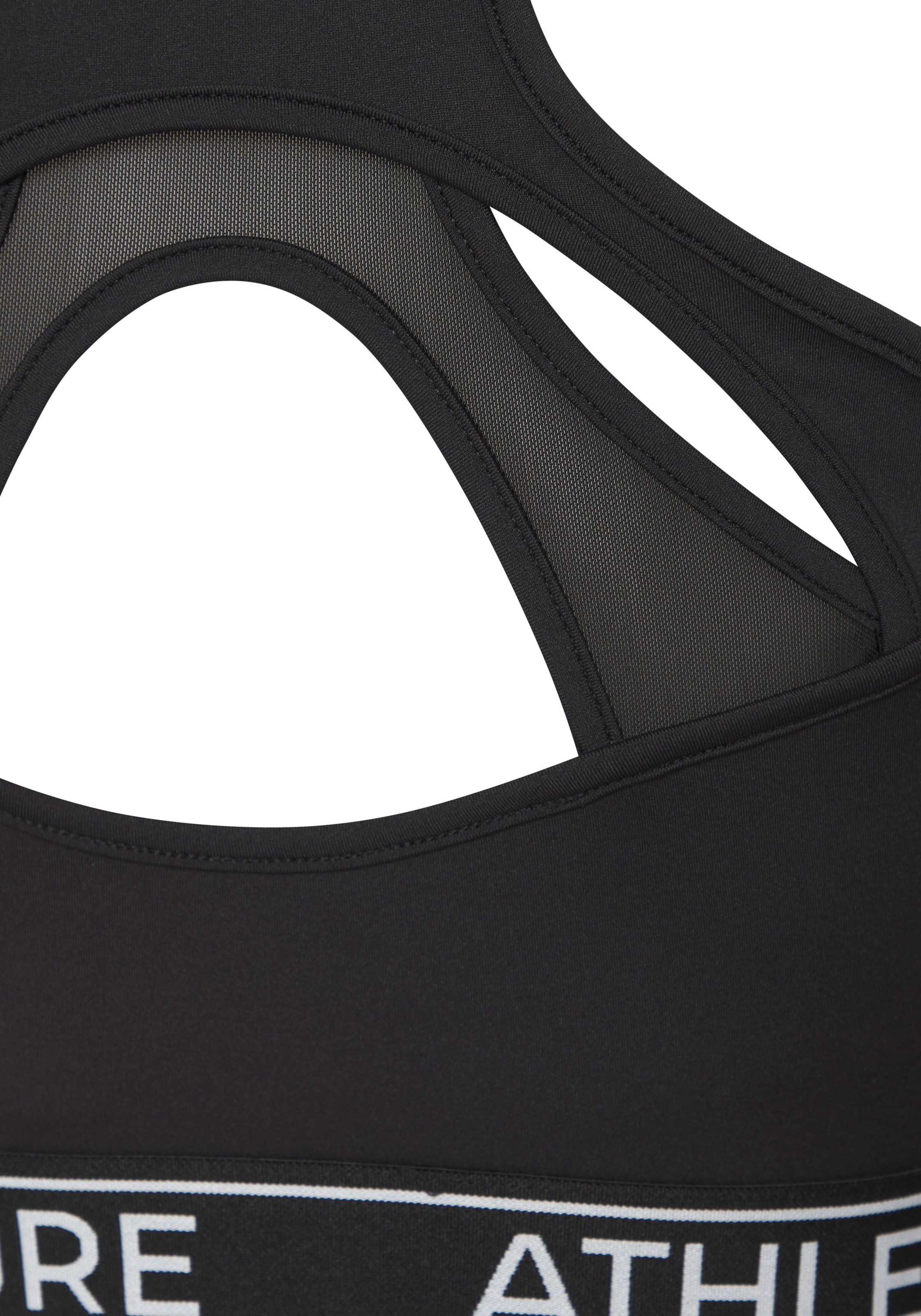 LASCANA ACTIVE Crop-Top avec dos tendance et insert en mesh