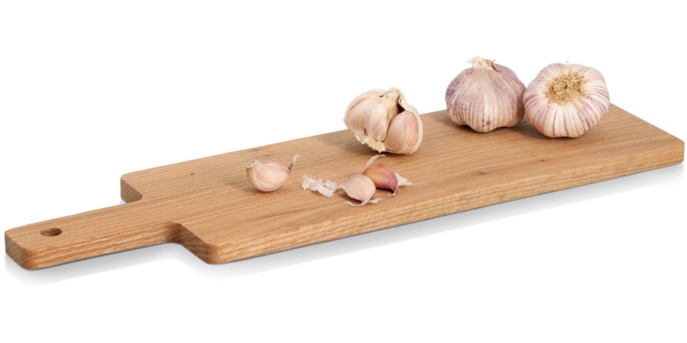 Zeller Present Servierbrett »Schneide-/Servierbrett mit Griff, Eiche« Schneidebrett, natürliches Material