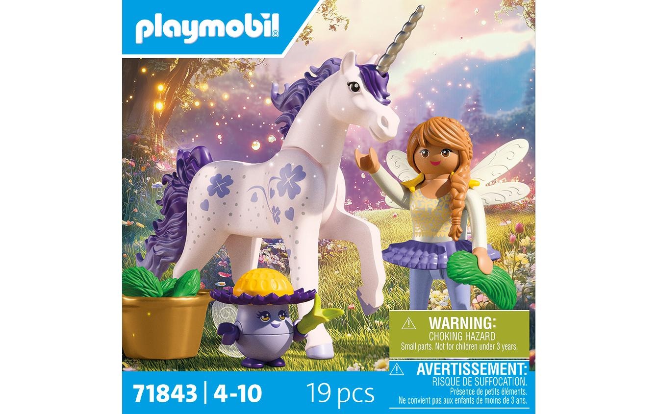 Playmobil® Konstruktions-Spielset »Sammeleinhorn, Glückslavendel mit Fee (71843), Princess Magic«