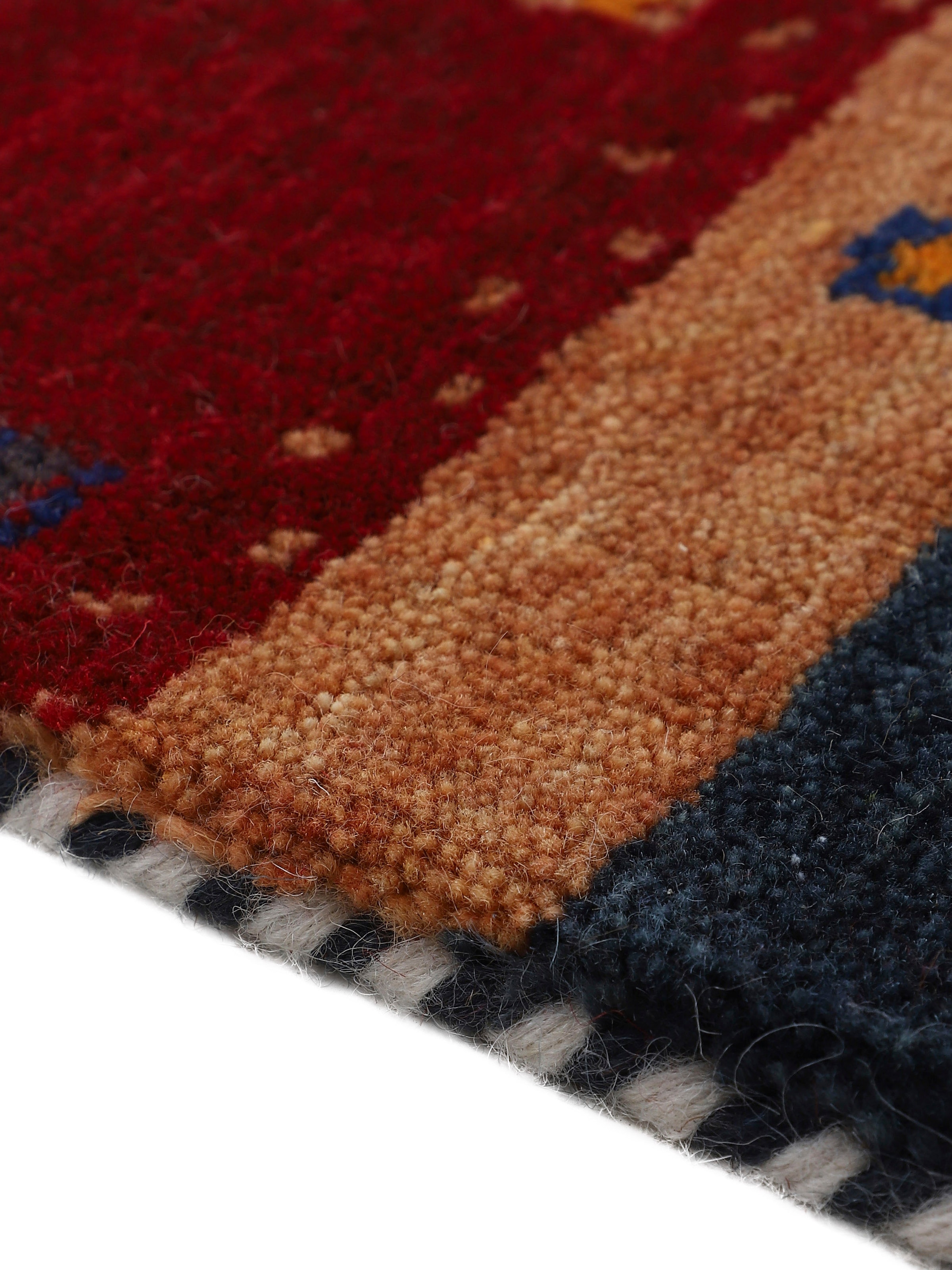 carpetfine Wollteppich »Gabbeh Nura« rechteckig 15 mm Höhe Sehr weicher Flor